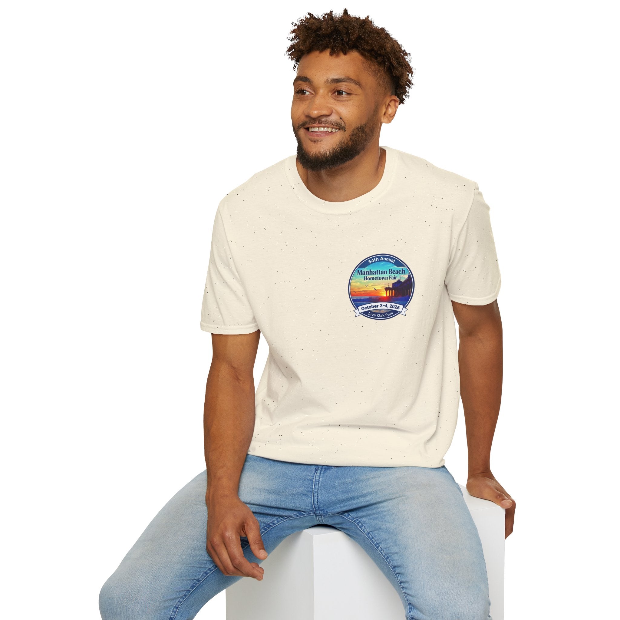 Manhattan Beach Hometown Fair T-Shirt — 54th Annual Sunset Surf Logo (Oct 3-4, 2026)
