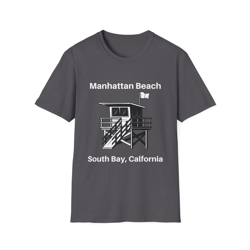 Manhattan Beach Lifeguard Station Men's and Woman's Softstyle T-Shirt