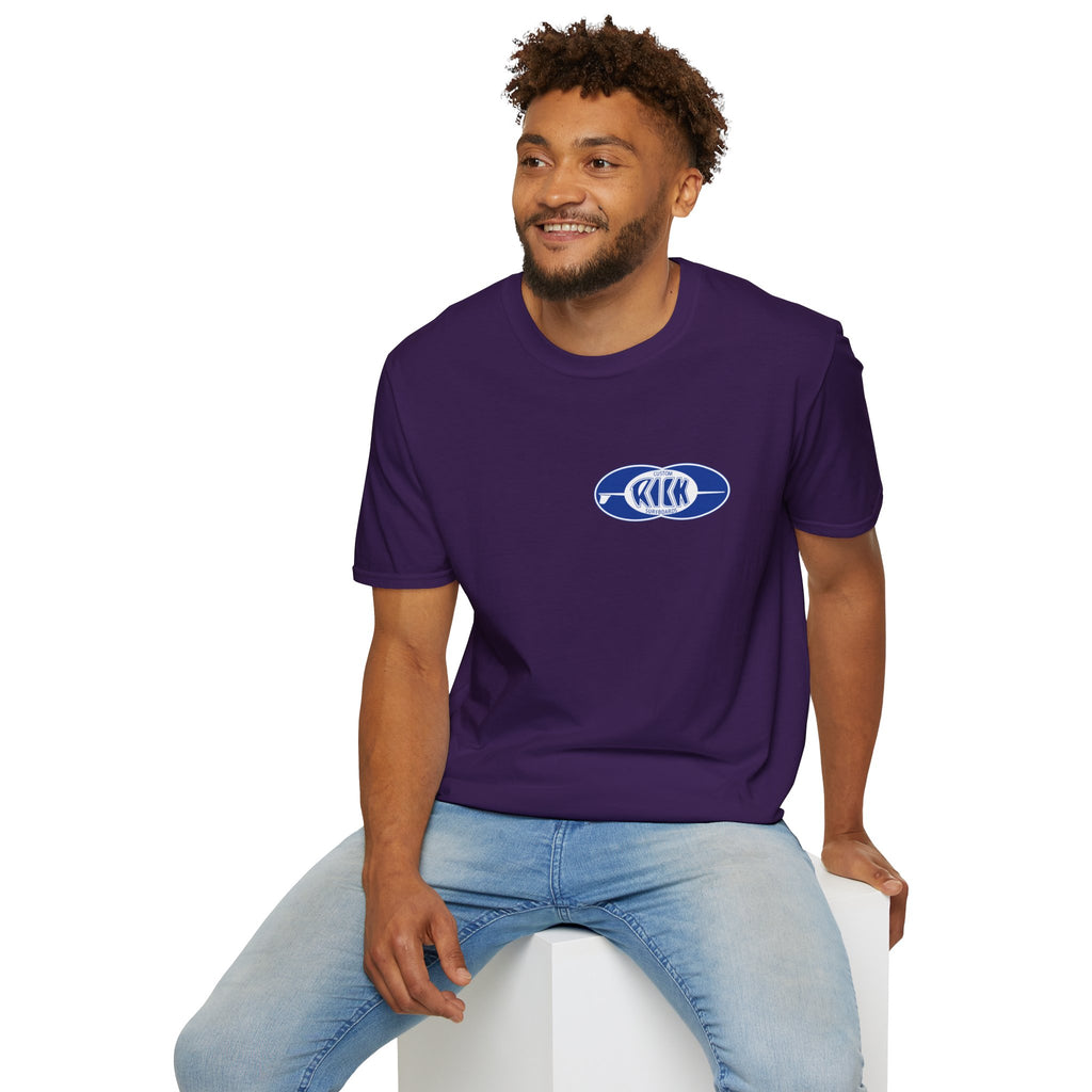 Rick Surfboards Unisex Softstyle T-Shirt Old School Hermosa Beach