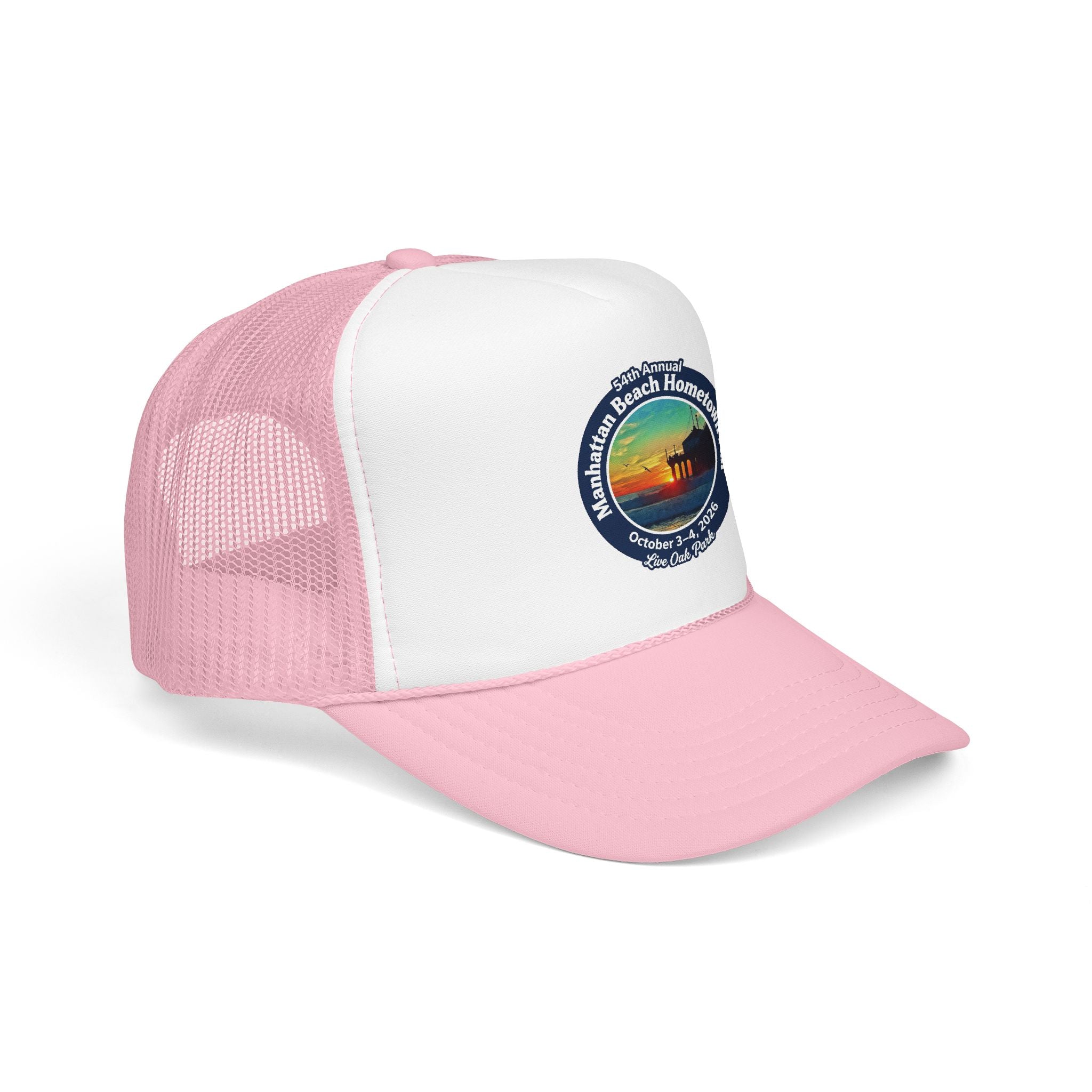 Trucker Hat — Manhattan Beach Hometown Fair Sunset Logo