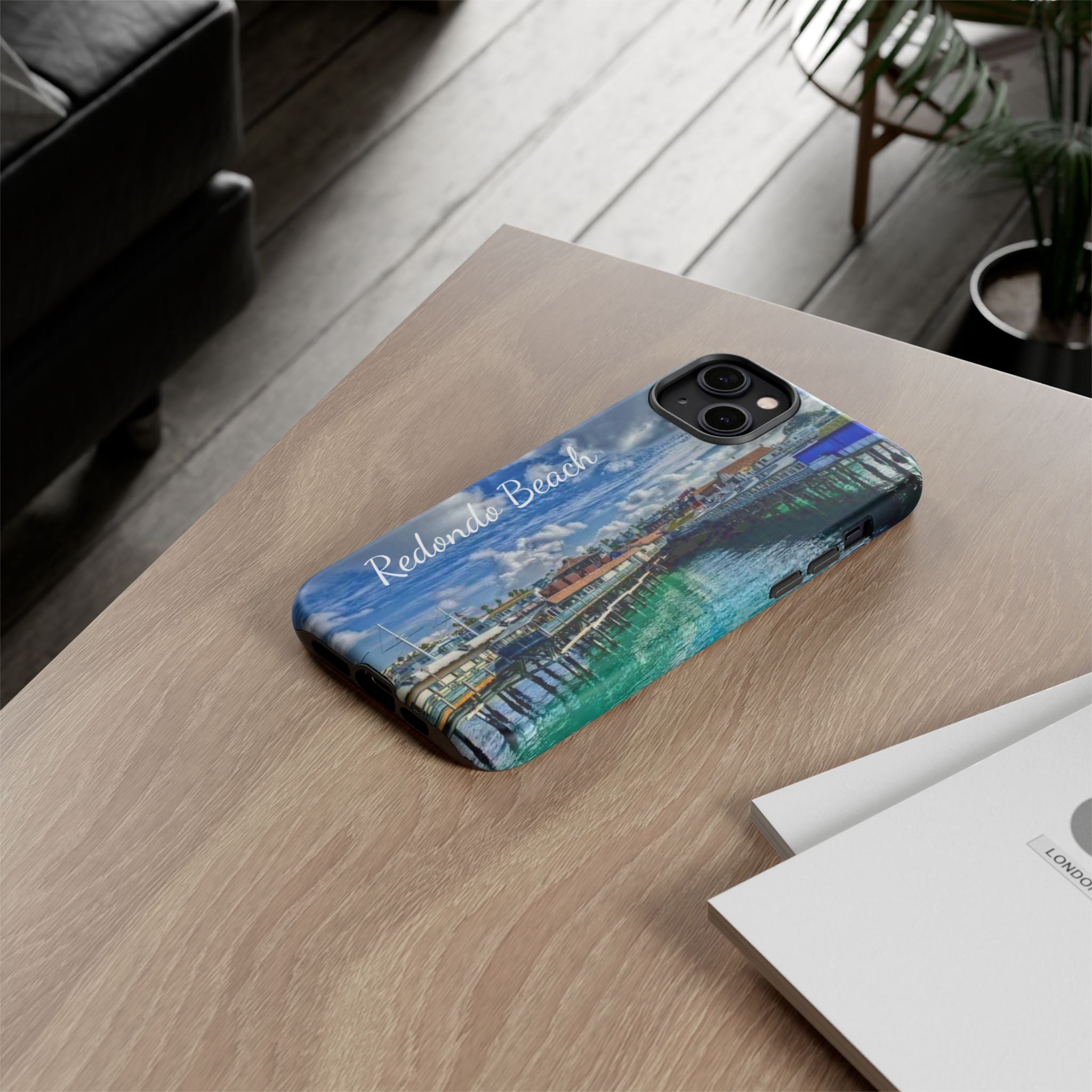 Phone Cases, Redondo Beach California King Harbor Design, Protective Covers, iPhone Accessories, Samsung Accessories, Gift for Travelers