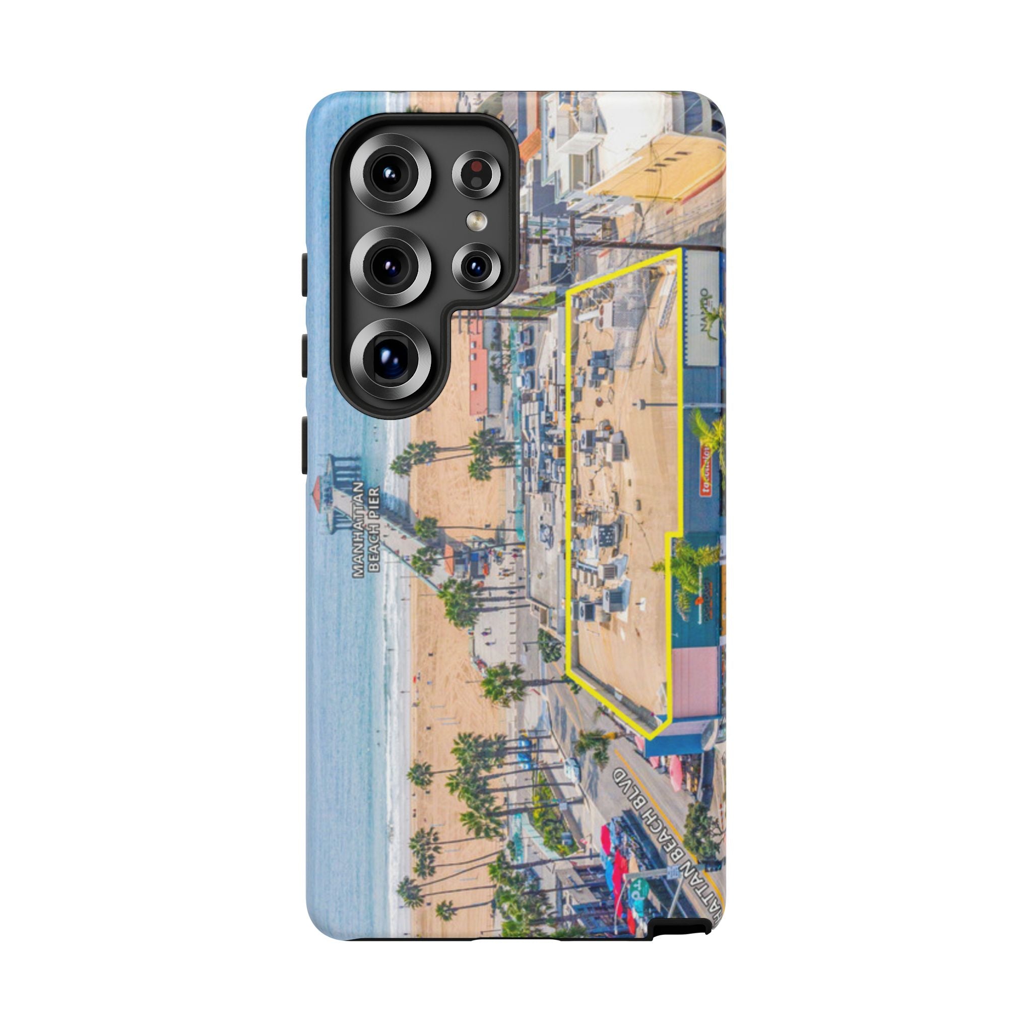 Phone Cases, Manhattan Beach California iPhone Samsung Google Tough Cases, Beach Lovers Gifts, Coastal Accessories, Ocean Phone Covers,