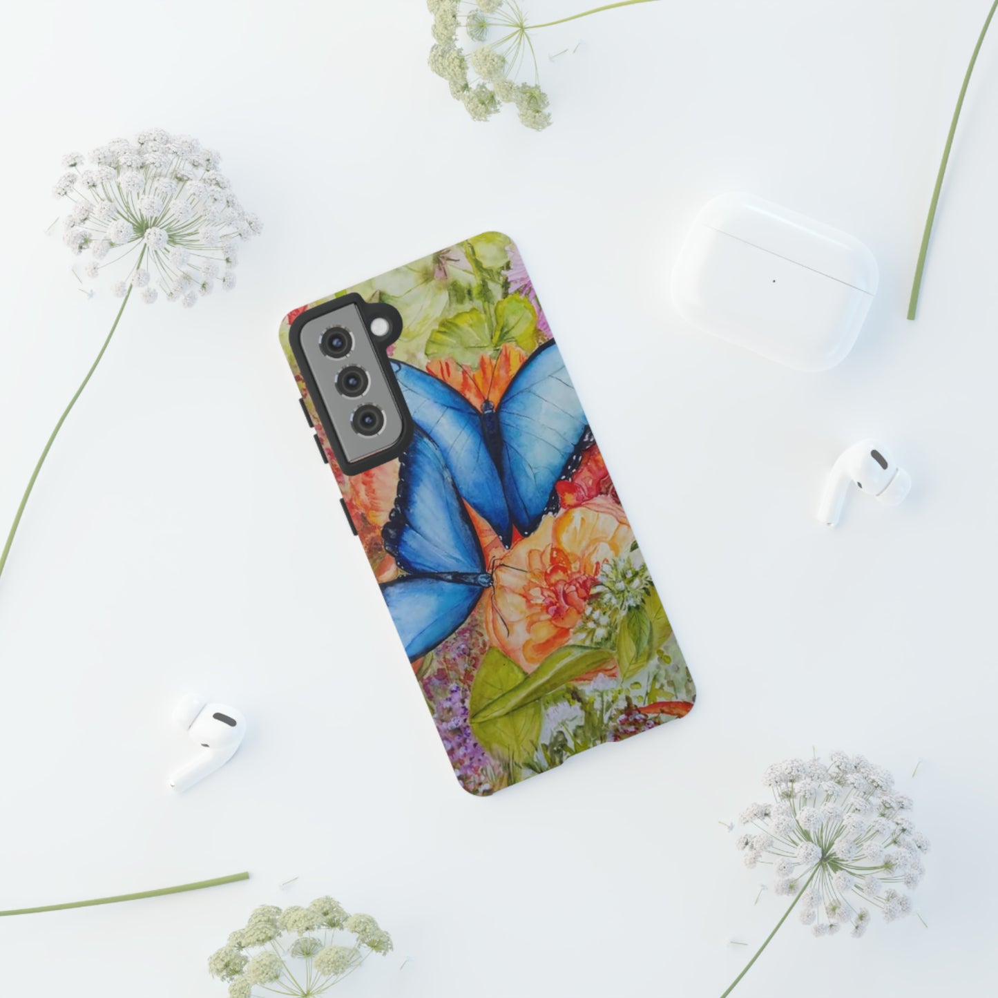 California Blue Butterfly - All IPhone and Samsung Tough Cases