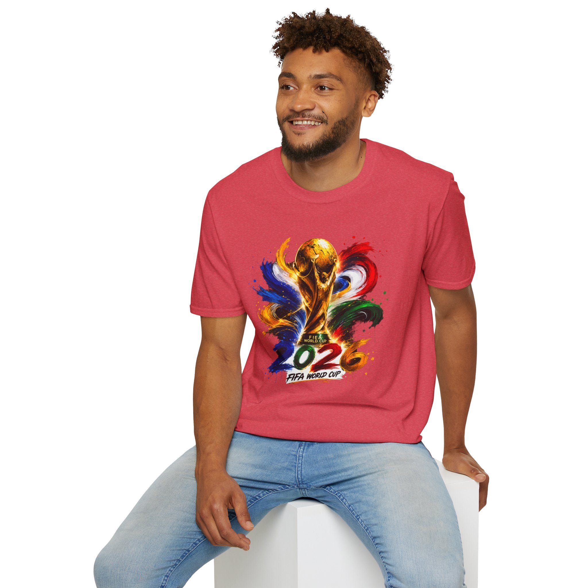 World Cup 2026 T-Shirt — Colorful FIFA Trophy Graphic