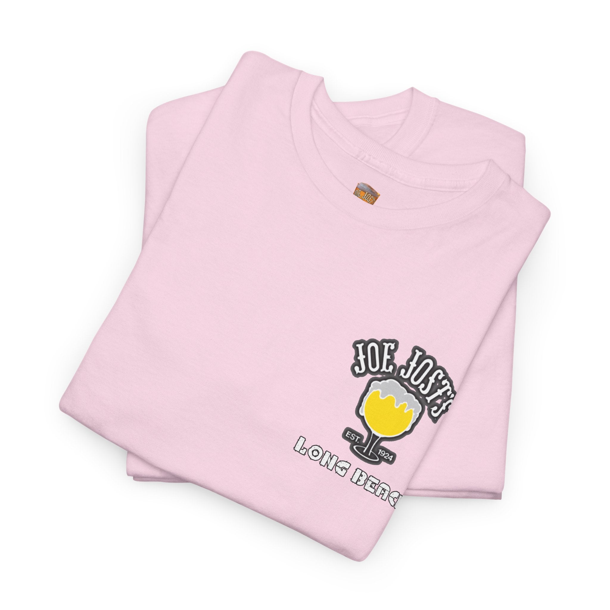 Joe Josts Long Beach California Men's and Woman's Heavy Cotton Tee - Printed 4 Areas