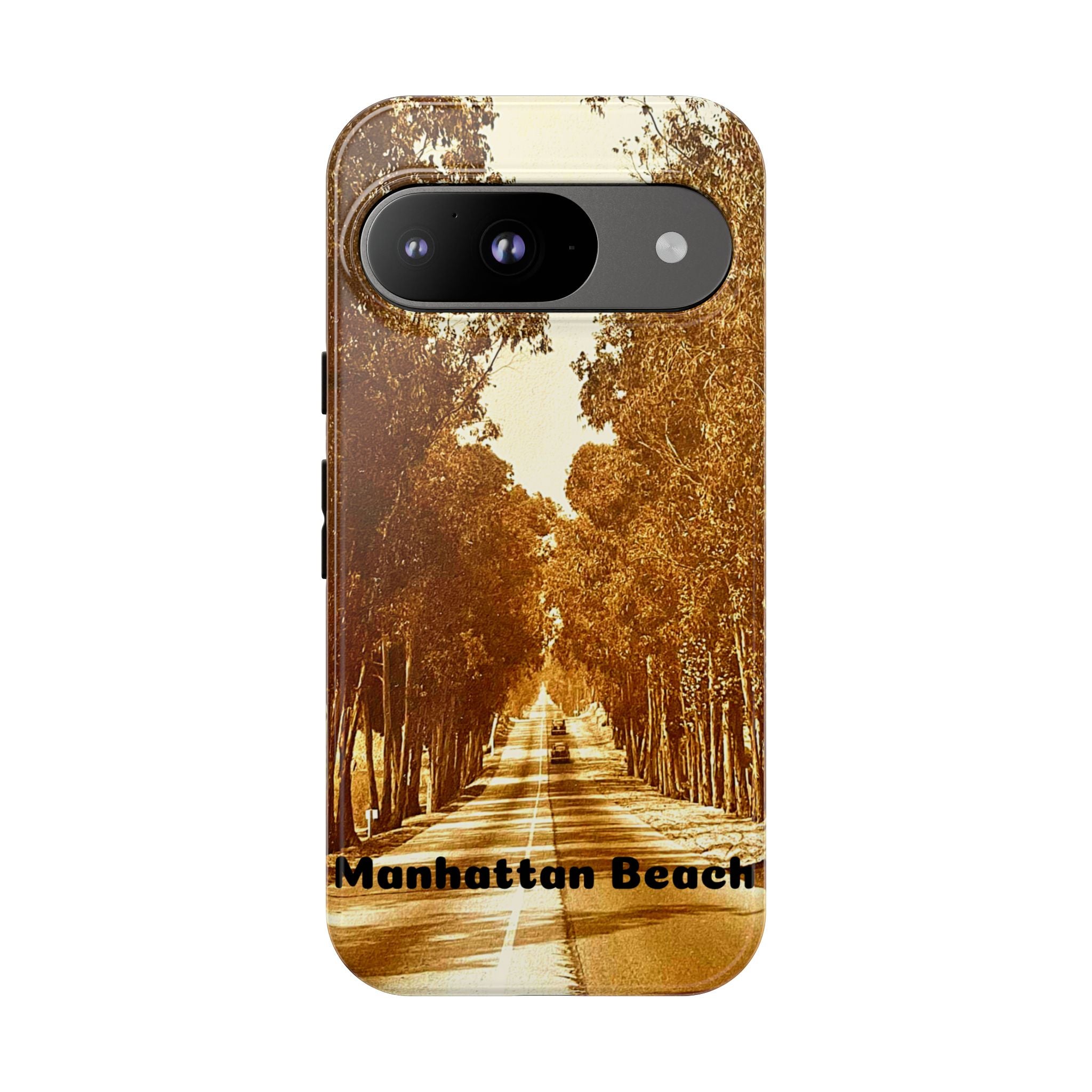 Phone Cases Manhattan Beach Rosecrans Ave Early 60's Tough Cases 90266 California, iPhone Samsung Google Pixel Protective Cover, Vintage