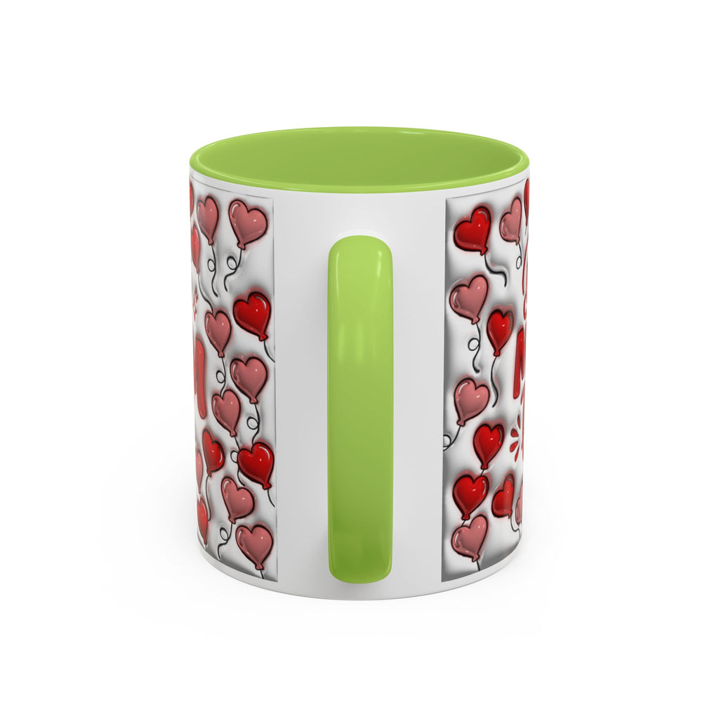Best Mom Ever Valentines Day Hearts Accent Coffee Mug (11, 15oz)