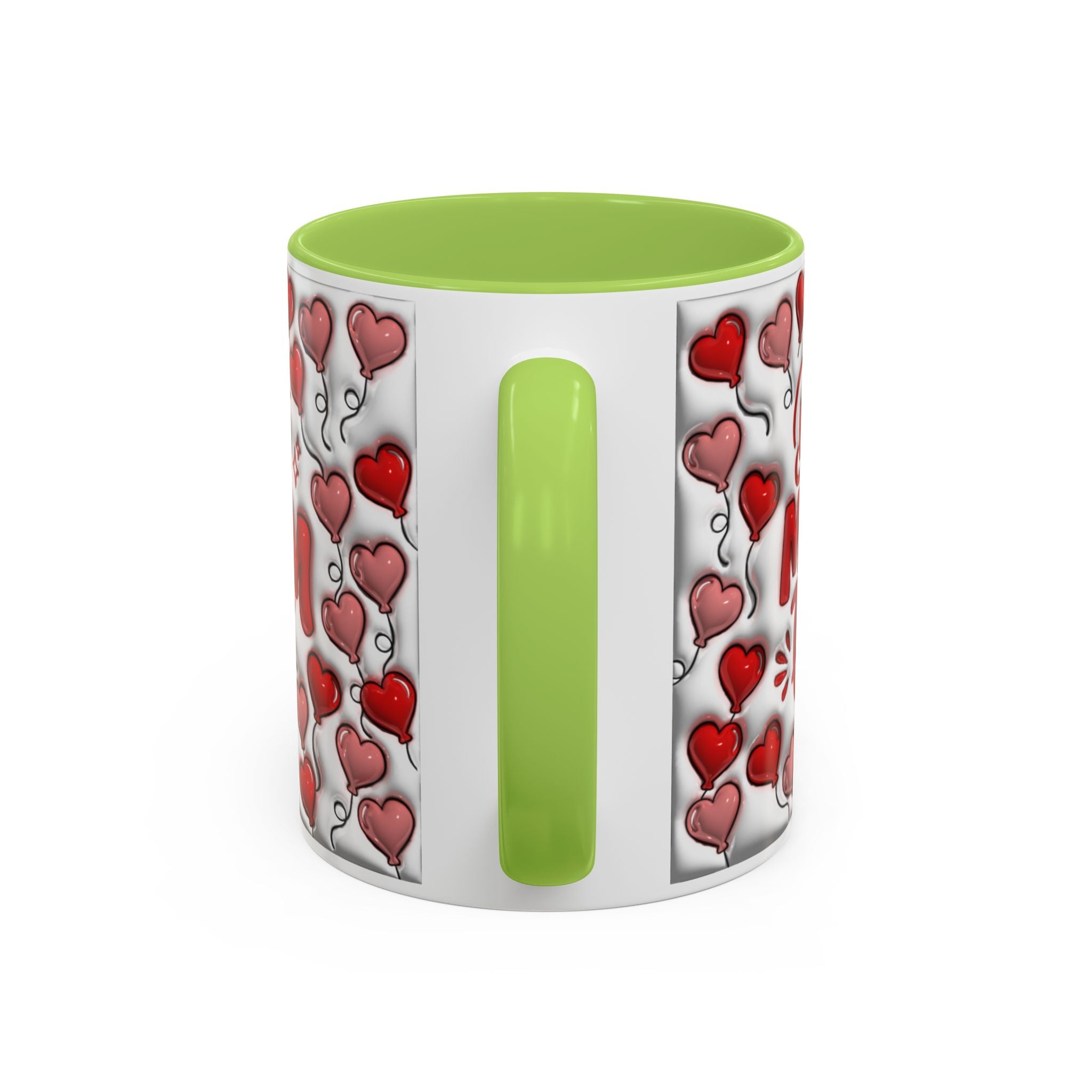 Best Mom Ever Valentines Day Hearts Accent Coffee Mug (11, 15oz)
