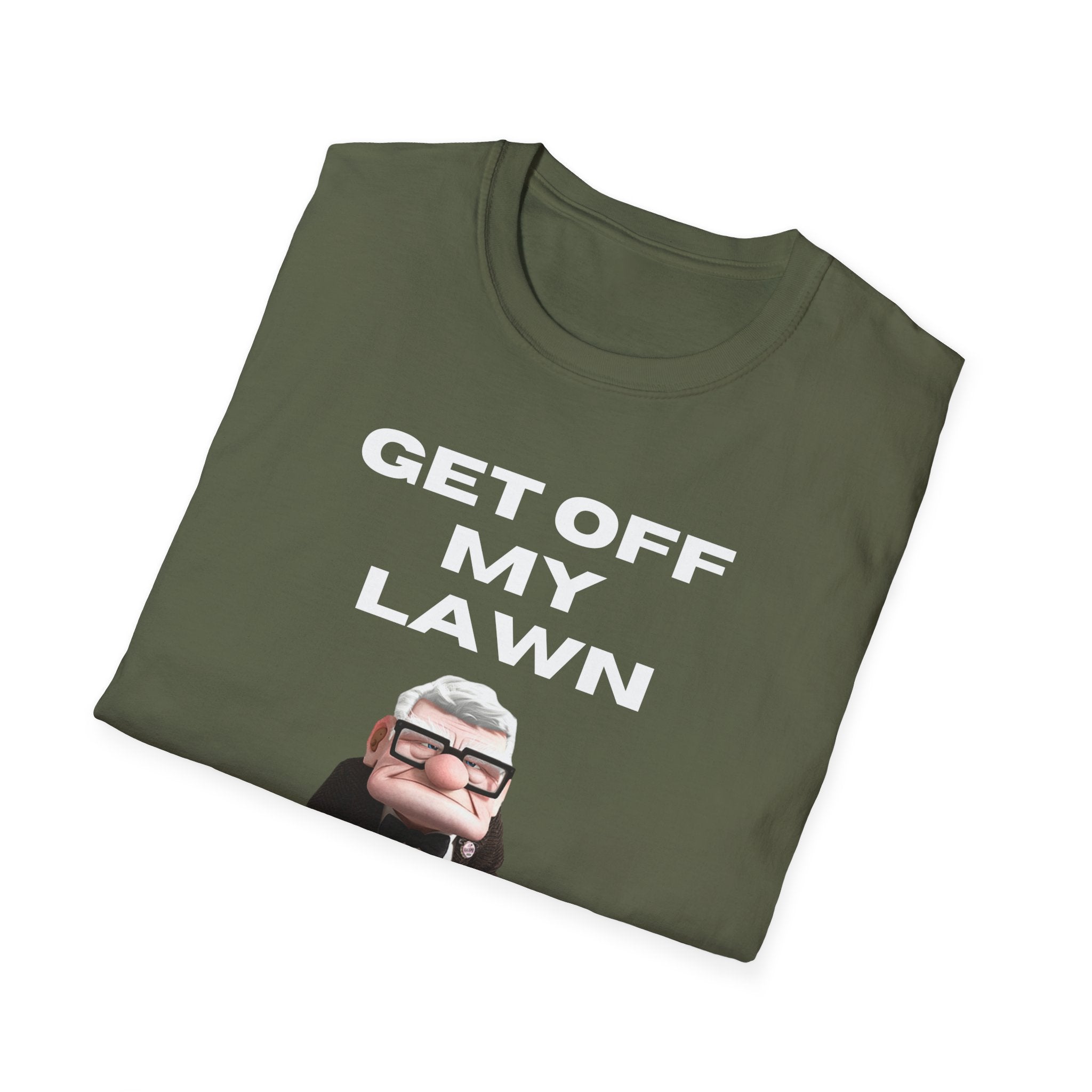 GET OFF My Lawn mens womans Softstyle T-Shirt