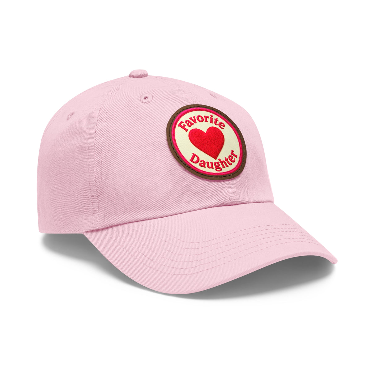 Mom and Daughter Hat — "Favorite Daughter" Leather Patch Cap