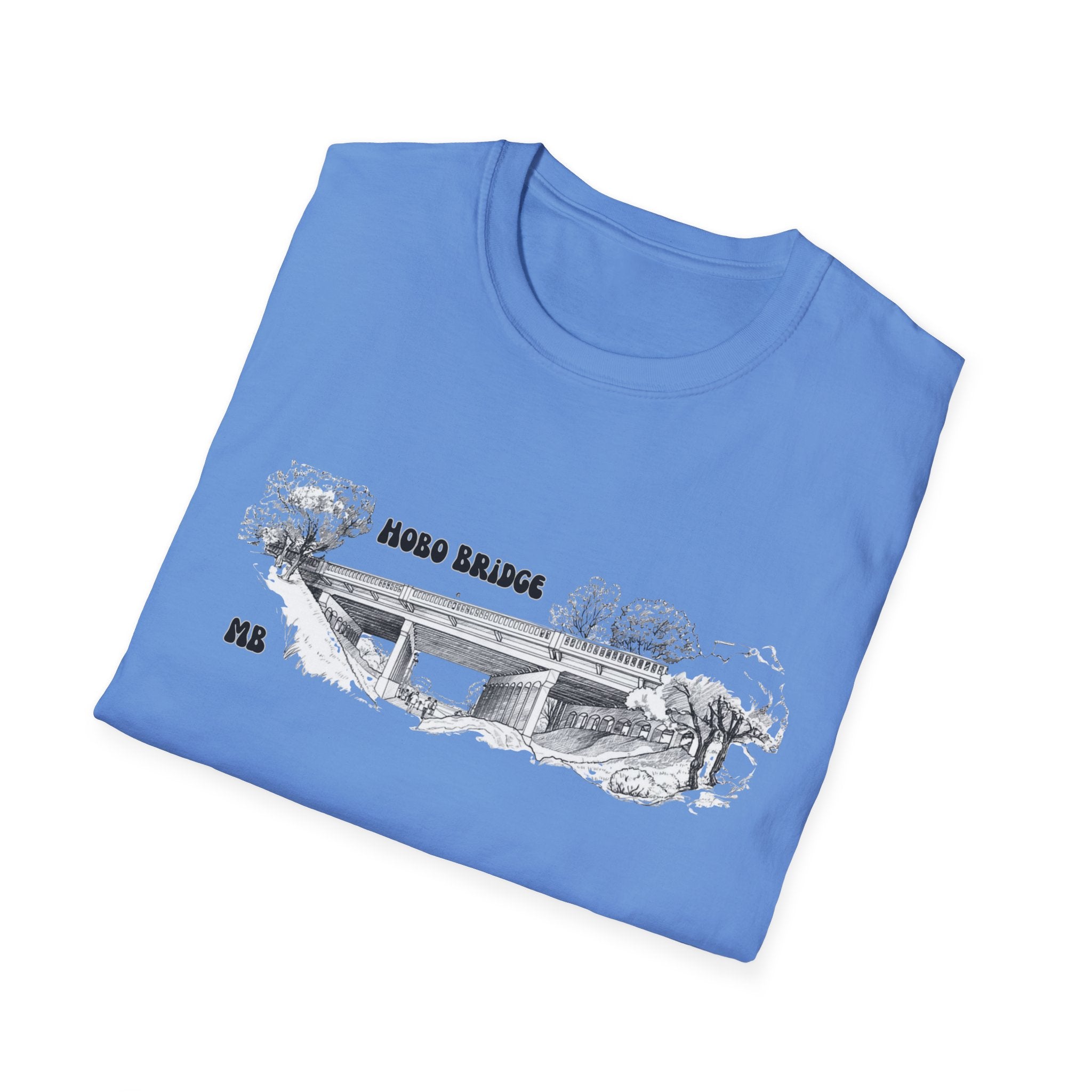 Hobo Bridge Manhattan Beach California Sketch T-Shirt | Hand-Drawn Bridge Illustration IYKYK