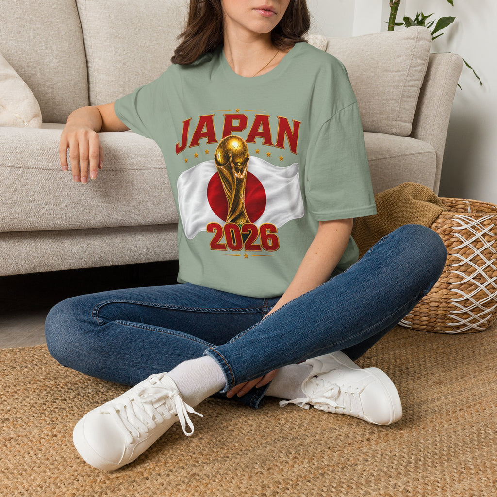 Japan 2026 World Cup T-Shirt — Golden Trophy Soccer Fan Tee