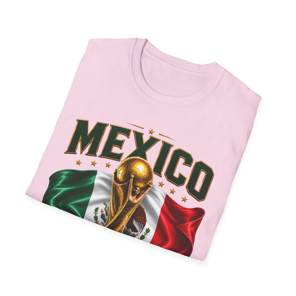 Mexico 2026 World Cup T-Shirt — Flag & Trophy Soccer Fan Tee