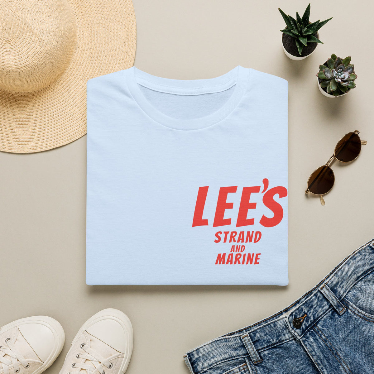 Greasy Lee's  Strand and Marine Old School T-Shirt | Manhattan Beach vintage surfer logo