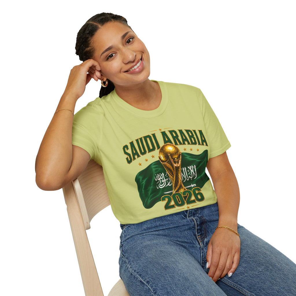Saudi Arabia 2026 World Cup T-Shirt – Soccer Champion Trophy Design