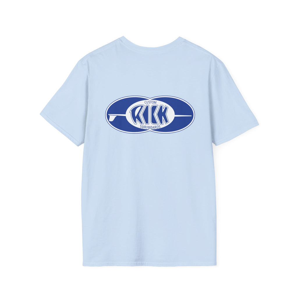 Rick Surfboards Unisex Softstyle T-Shirt Old School Hermosa Beach