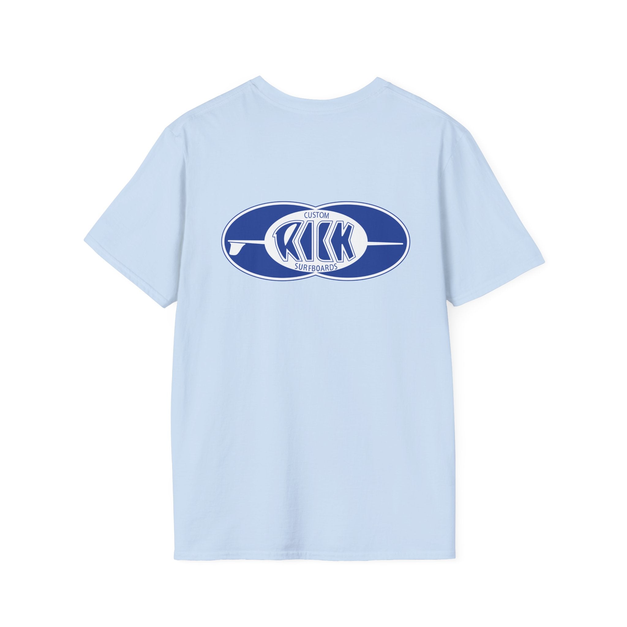 Rick Surfboards Unisex Softstyle T-Shirt Old School Hermosa Beach