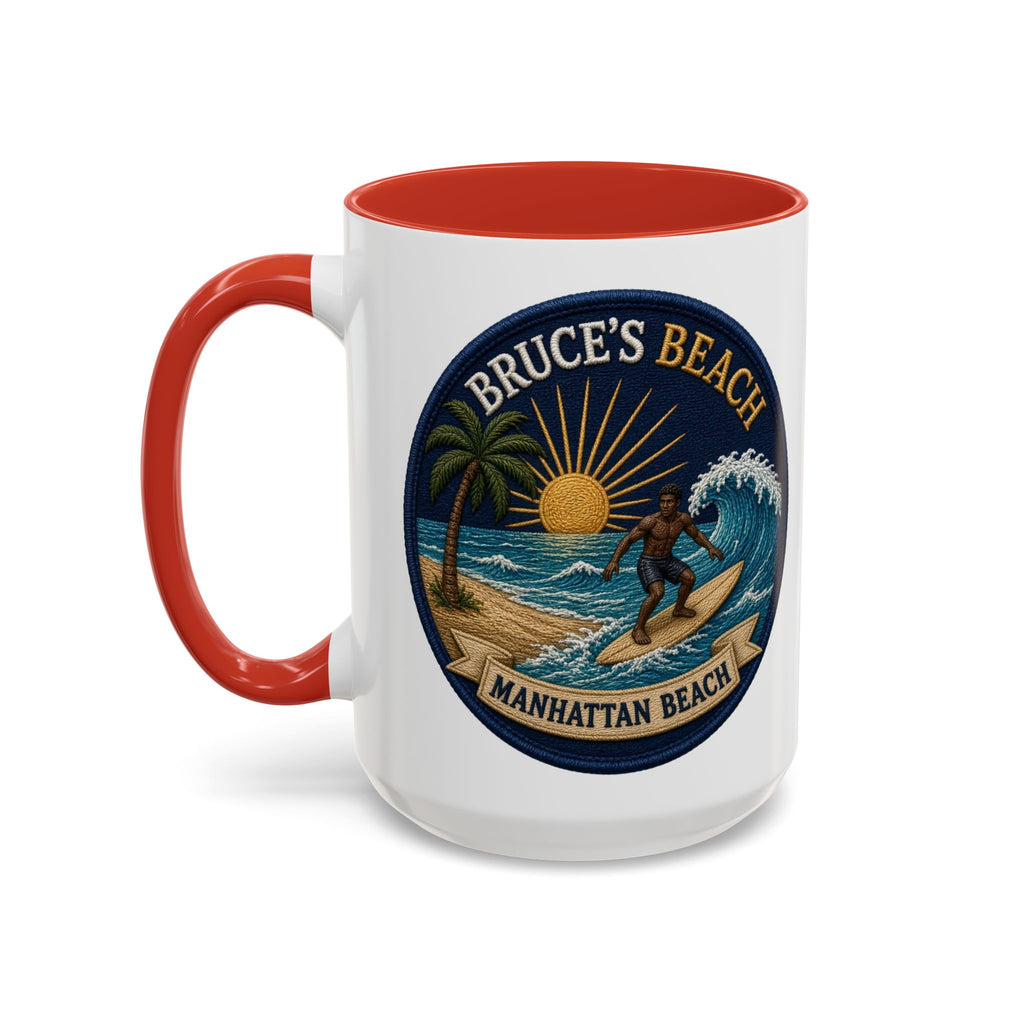 Bruce's Beach Manhattan Beach Surf Mug – Accent Coffee Cup (11/15oz)