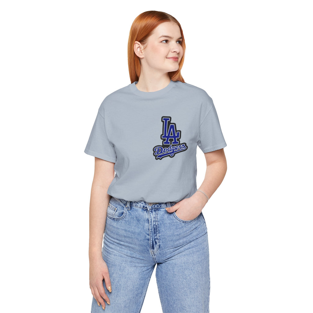 Los Angeles (Front and Back Printing) Mens Womans Jersey Short Sleeve Tee