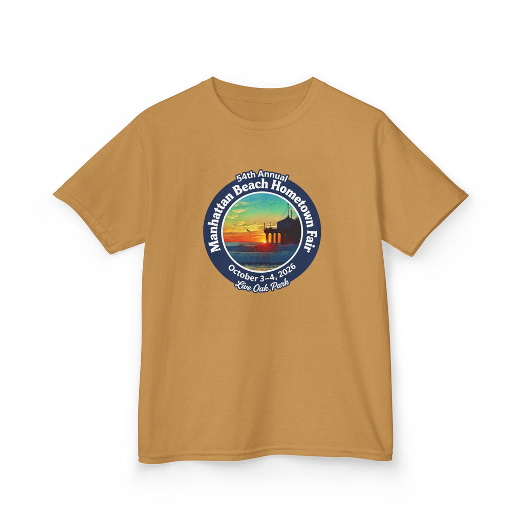 Kids Tee — Manhattan Beach Hometown Fair 2026 Sunset Logo