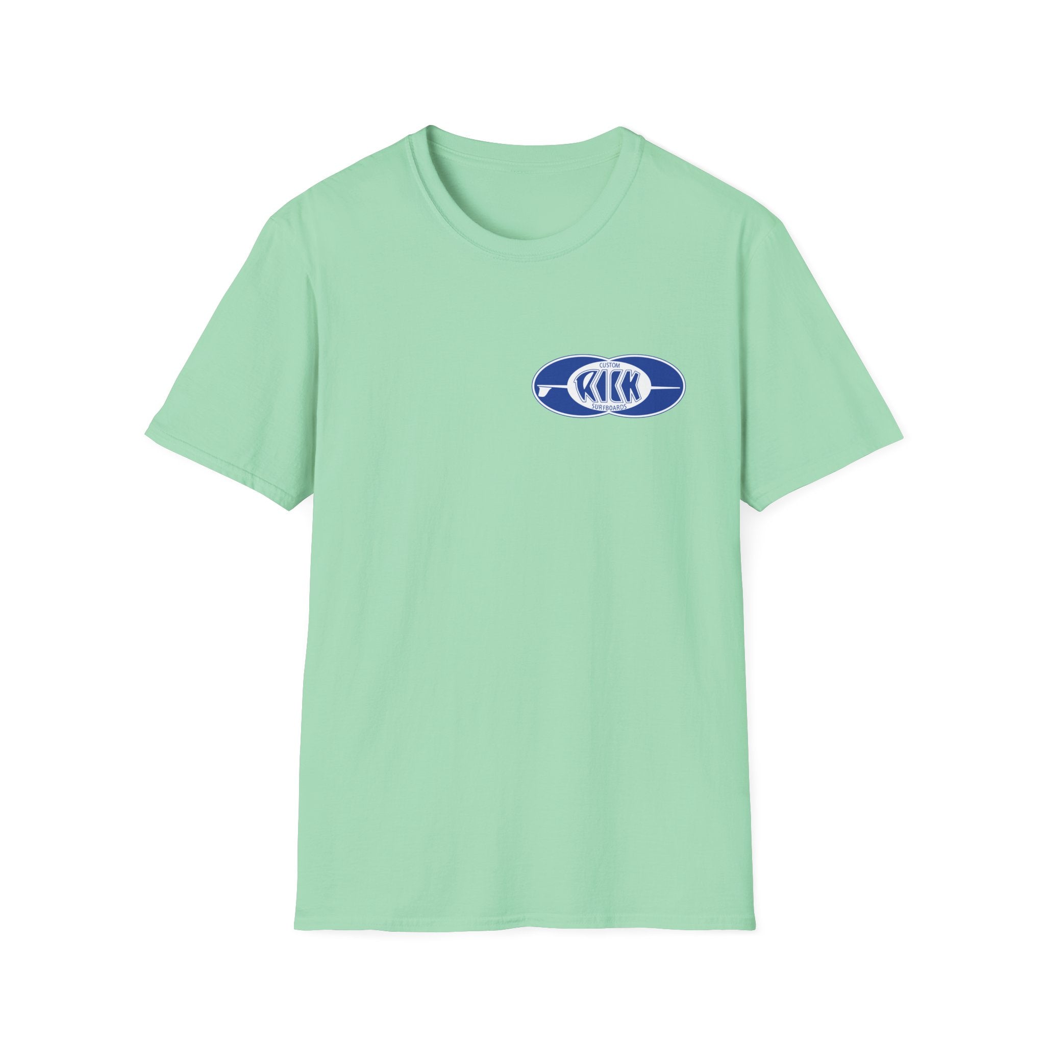Rick Surfboards Unisex Softstyle T-Shirt Old School Hermosa Beach