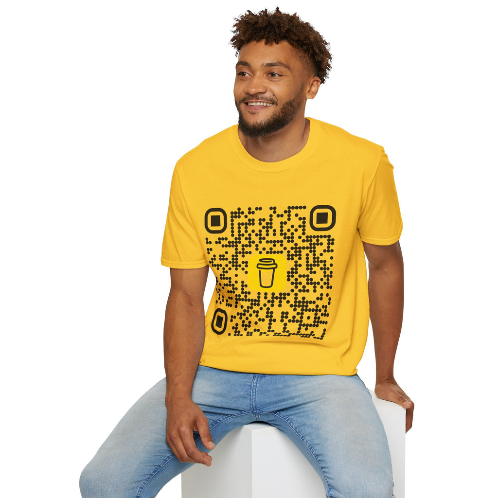 QR Code Coffee Tee — Scan-to-Order Coffee Shop T-Shirt