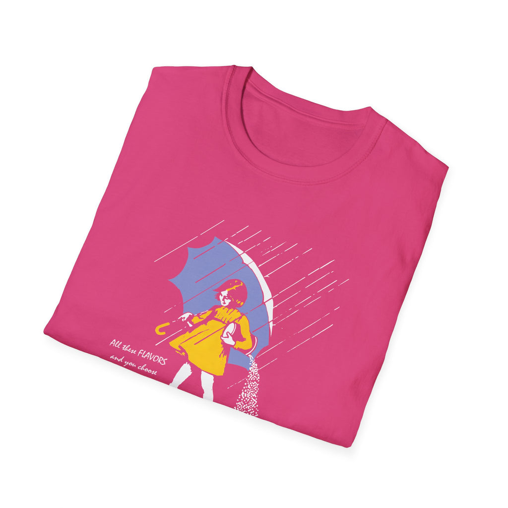 Salty Rainy Day Graphic T-Shirt — Girl with Umbrella Illustration