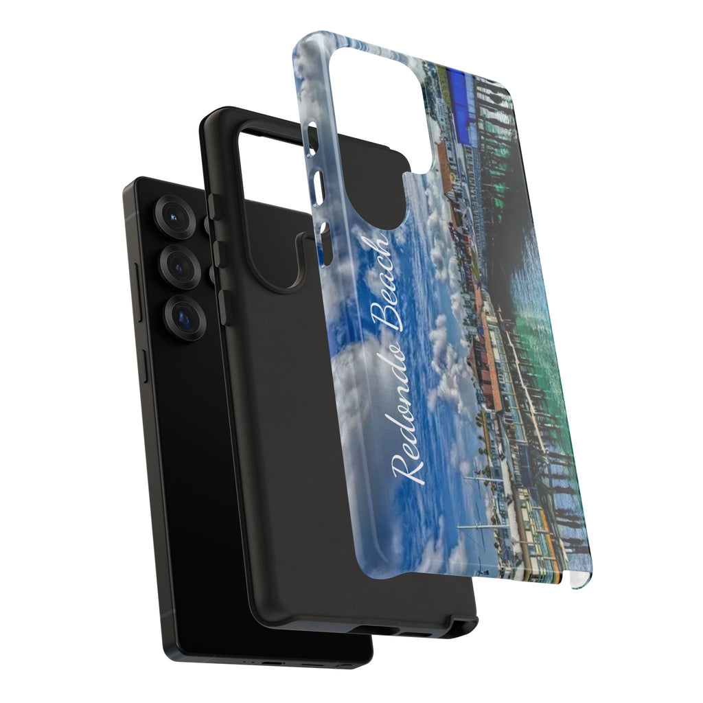 Phone Cases, Redondo Beach California King Harbor Design, Protective Covers, iPhone Accessories, Samsung Accessories, Gift for Travelers