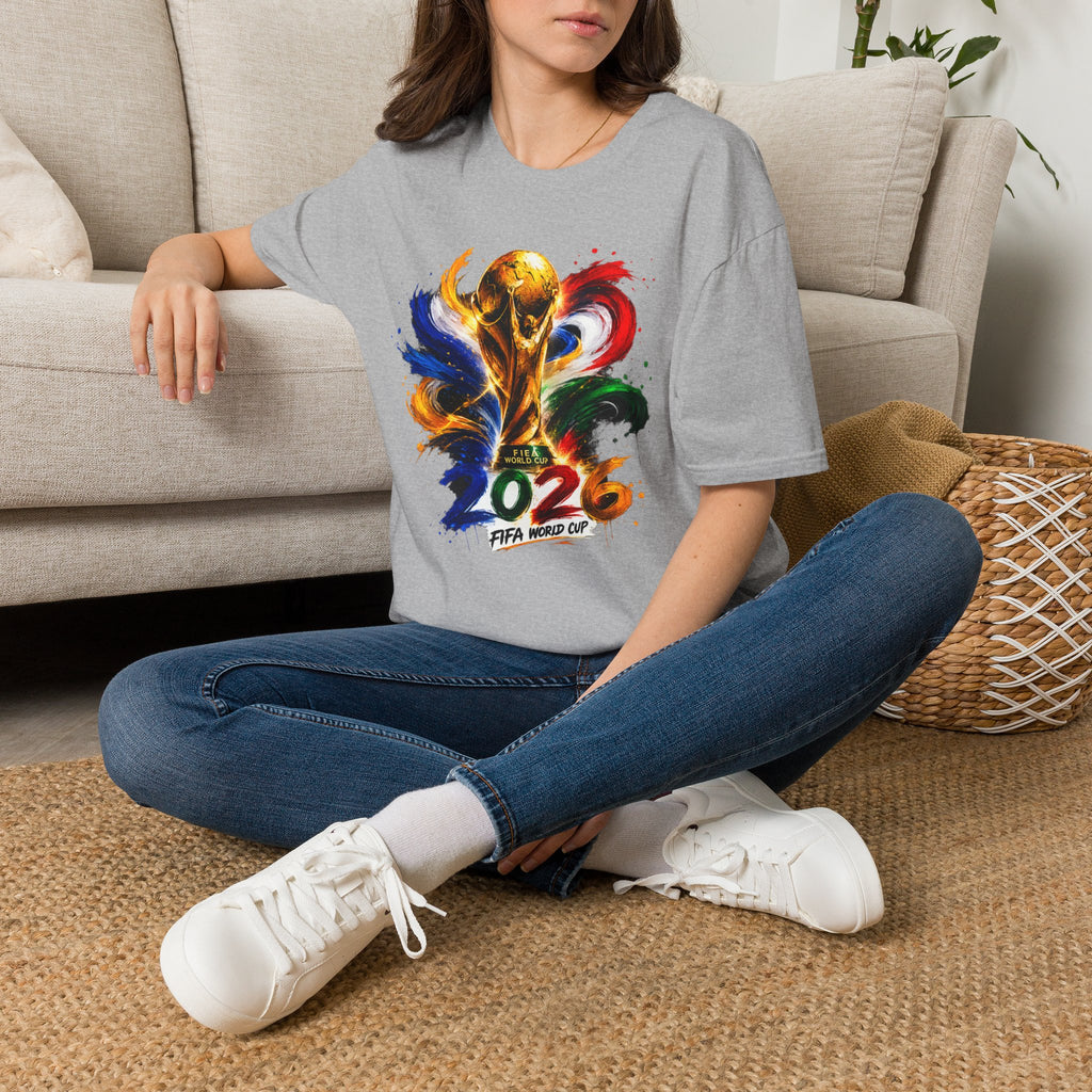 World Cup 2026 T-Shirt — Colorful FIFA Trophy Graphic