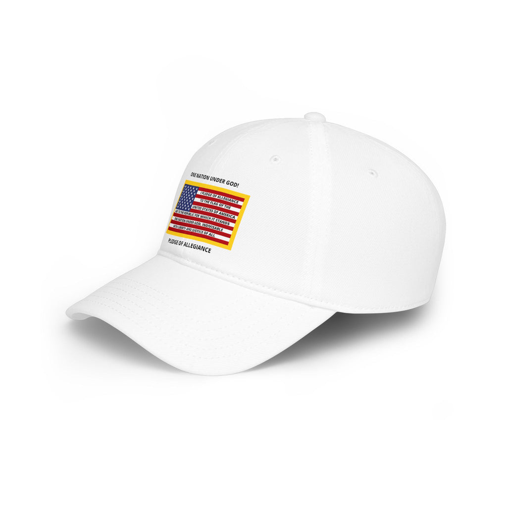 One Nation Under GOD / Pledge of Allegiance / Low Profile Baseball Cap