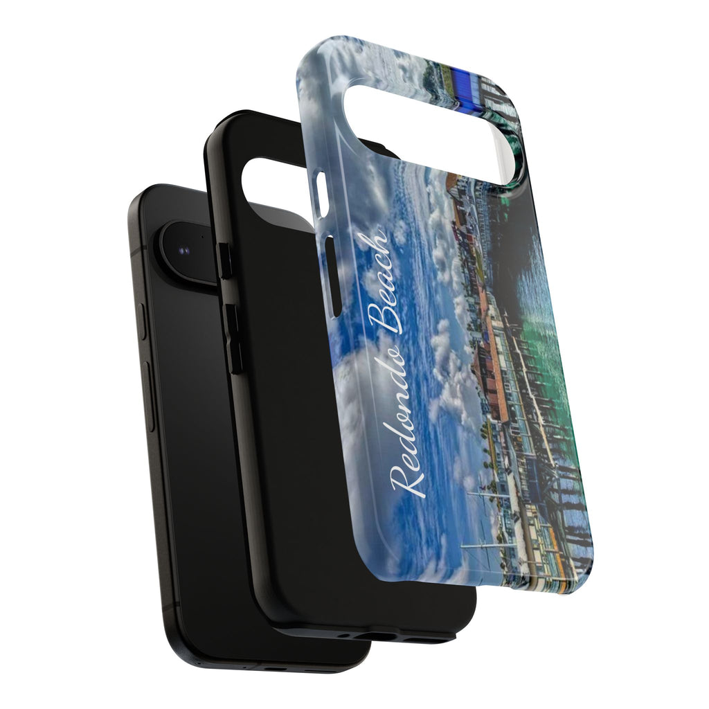 Phone Cases, Redondo Beach California King Harbor Design, Protective Covers, iPhone Accessories, Samsung Accessories, Gift for Travelers