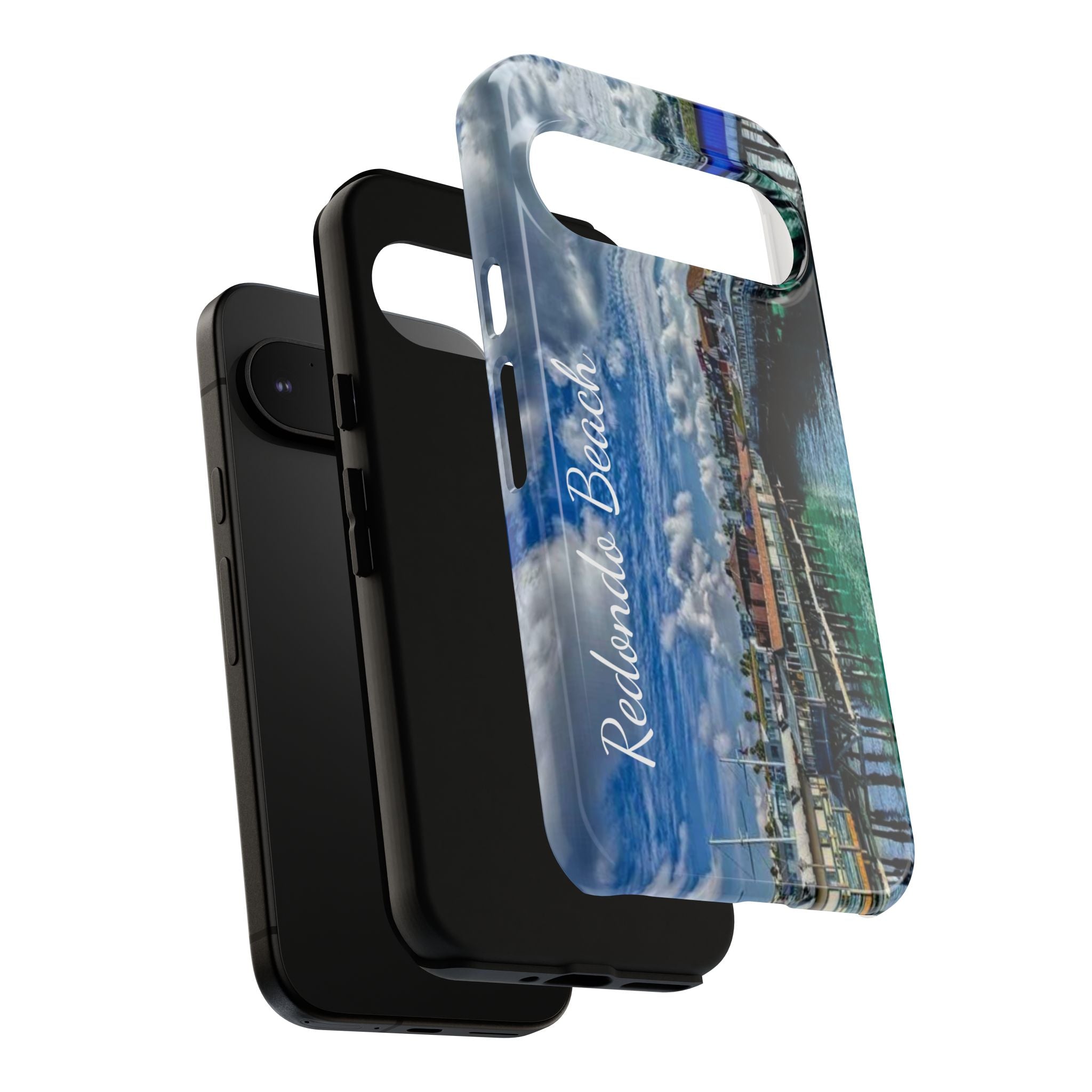 Phone Cases, Redondo Beach California King Harbor Design, Protective Covers, iPhone Accessories, Samsung Accessories, Gift for Travelers