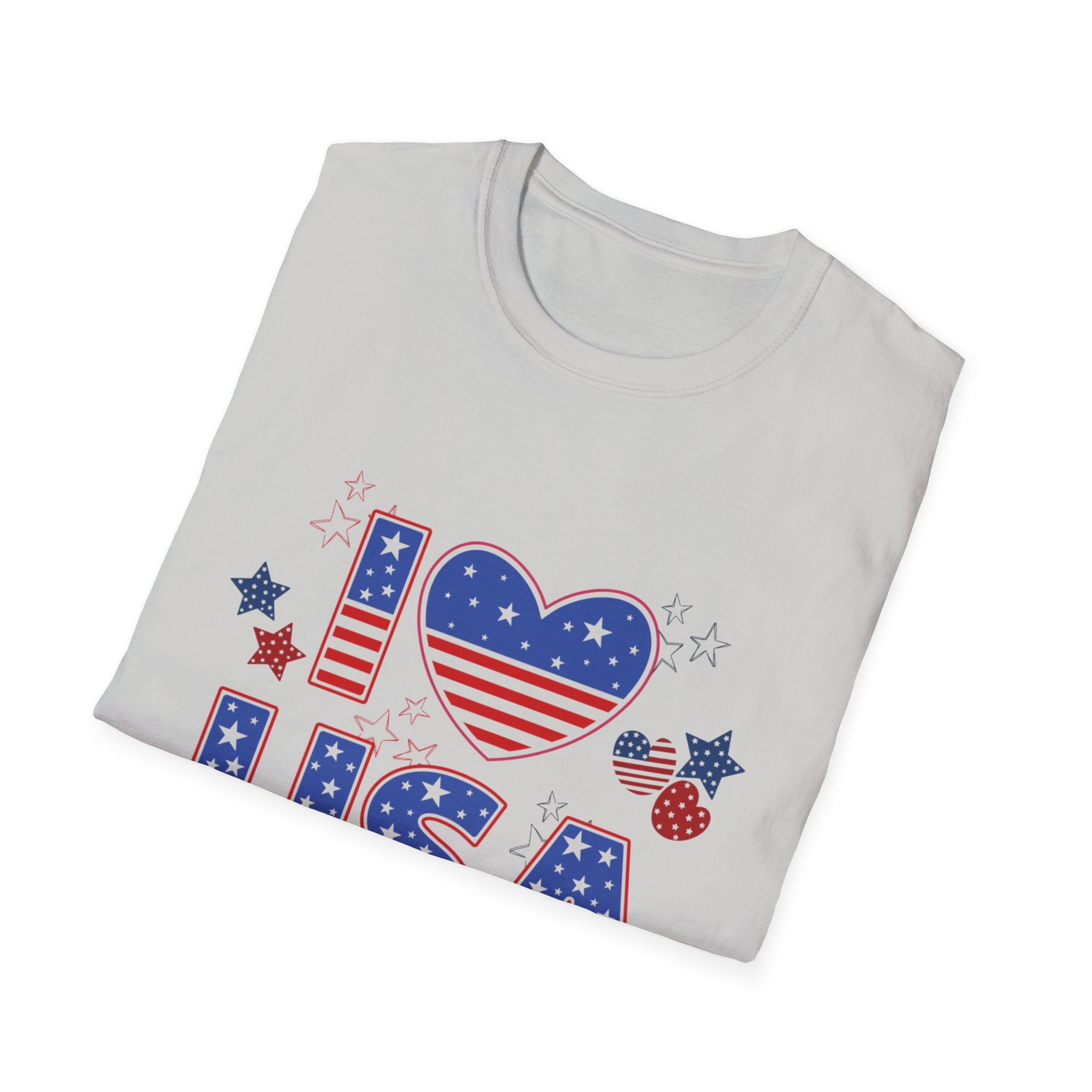 I Love the USA T-Shirt | American Flag Patriotic Fourth of July
