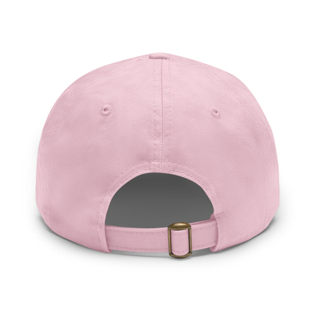Proud to be Called Beach Trash Manhattan Beach  Leather Patch Dad Hat — Vintage Manhattan Beach Logo