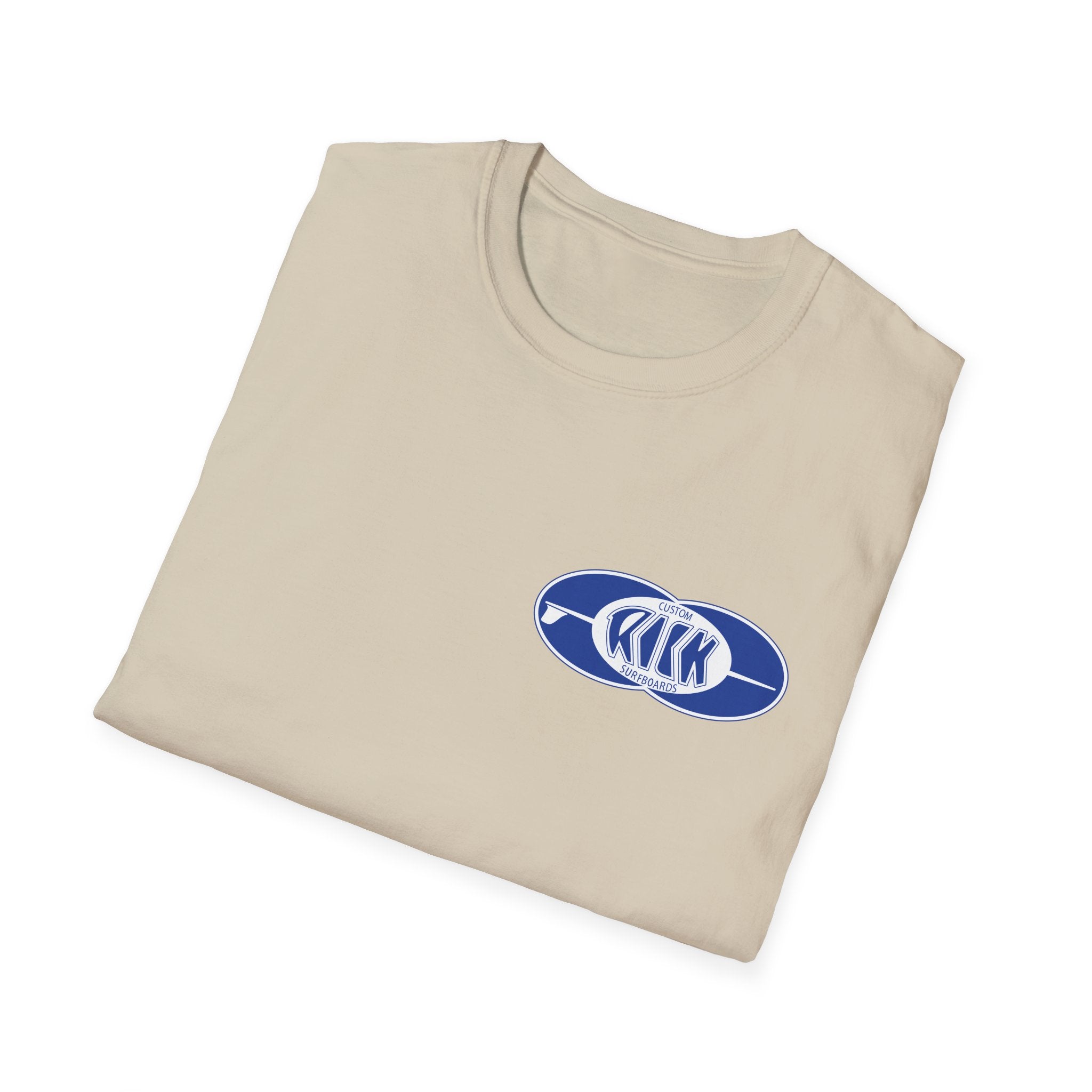 Rick Surfboards Unisex Softstyle T-Shirt Old School Hermosa Beach