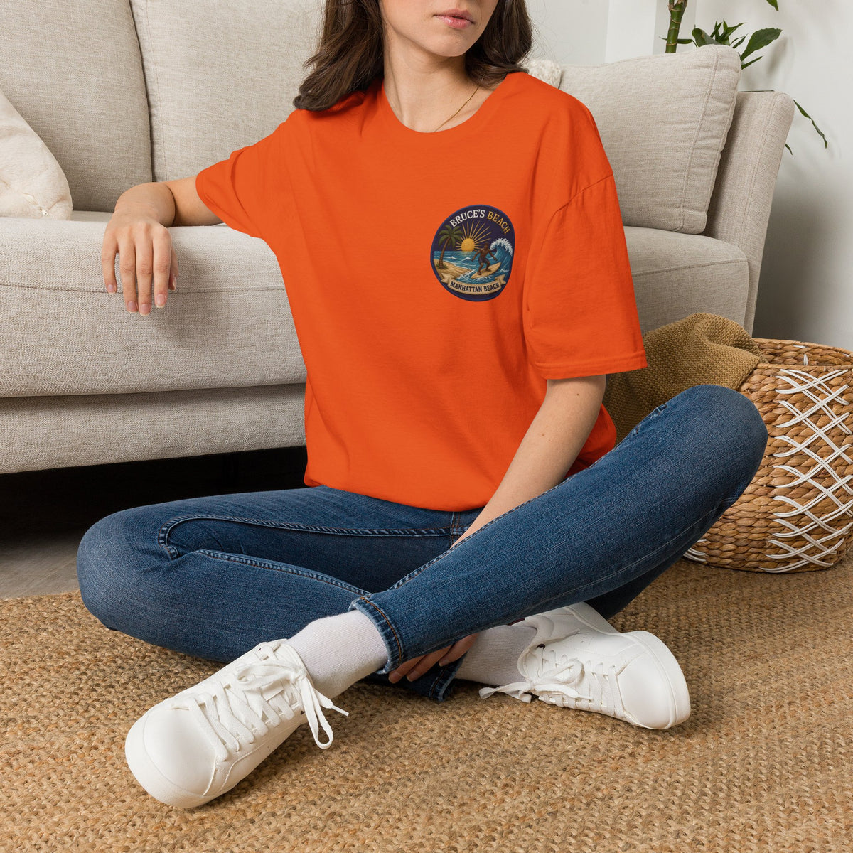 Bruce's Beach Manhattan Beach Surf Patch T-Shirt