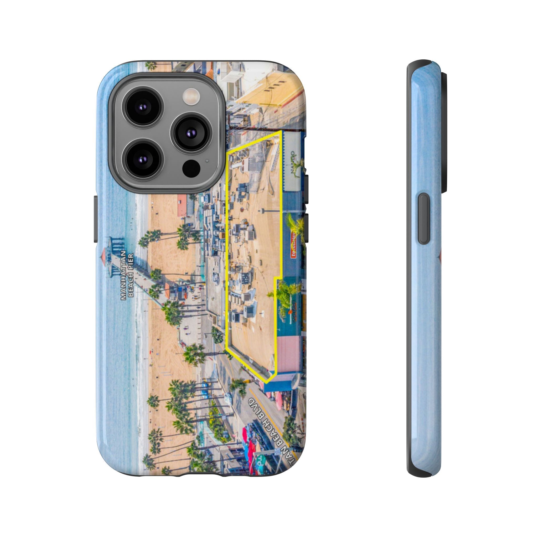 Phone Cases, Manhattan Beach California iPhone Samsung Google Tough Cases, Beach Lovers Gifts, Coastal Accessories, Ocean Phone Covers,