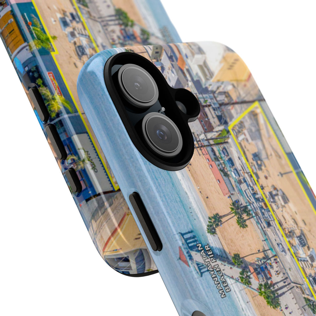 Phone Cases, Manhattan Beach California iPhone Samsung Google Tough Cases, Beach Lovers Gifts, Coastal Accessories, Ocean Phone Covers,