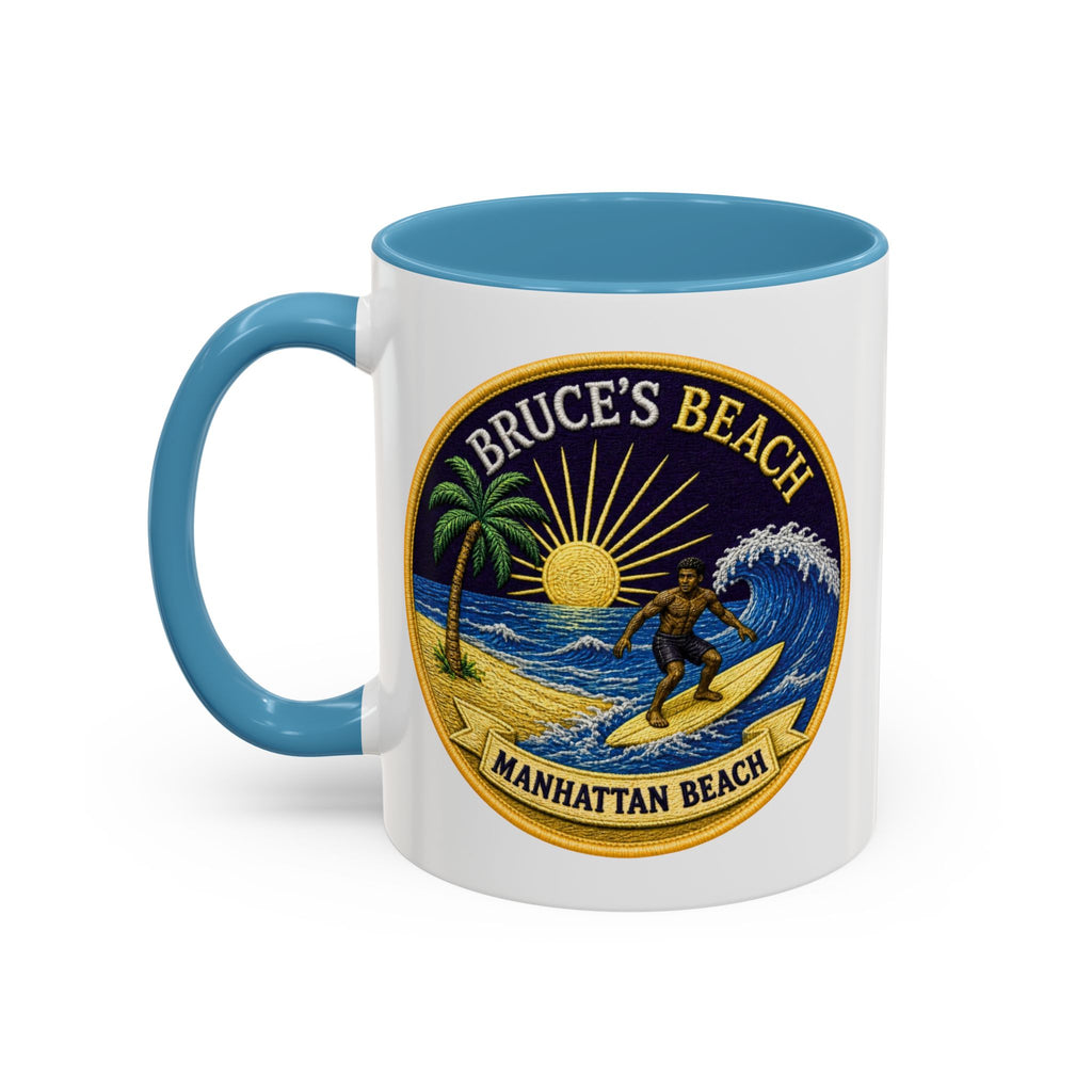 Manhattan Beach Surf Mug — Bruce’s Beach Coffee Cup (11/15oz Accent)