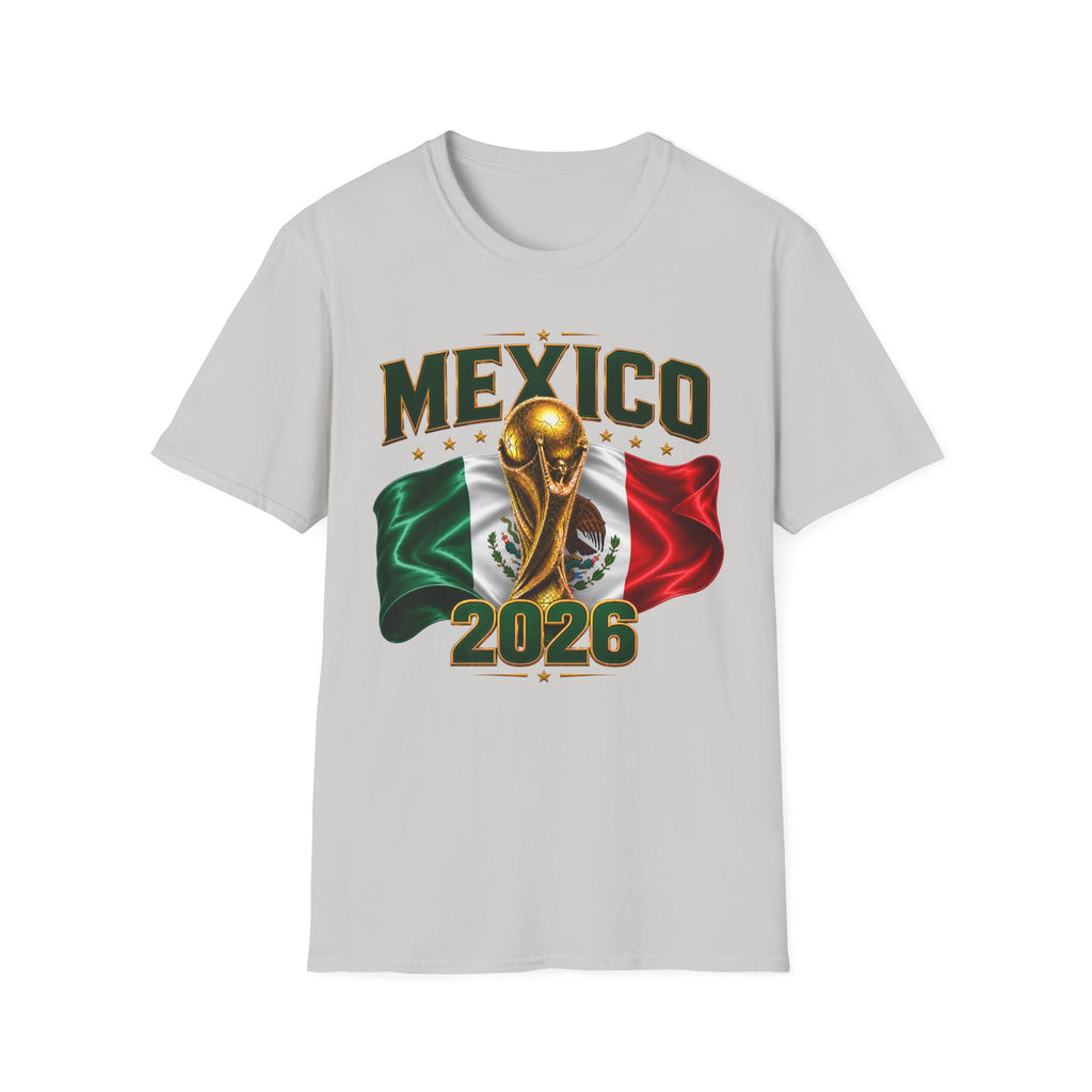 Mexico 2026 World Cup T-Shirt — Flag & Trophy Soccer Fan Tee