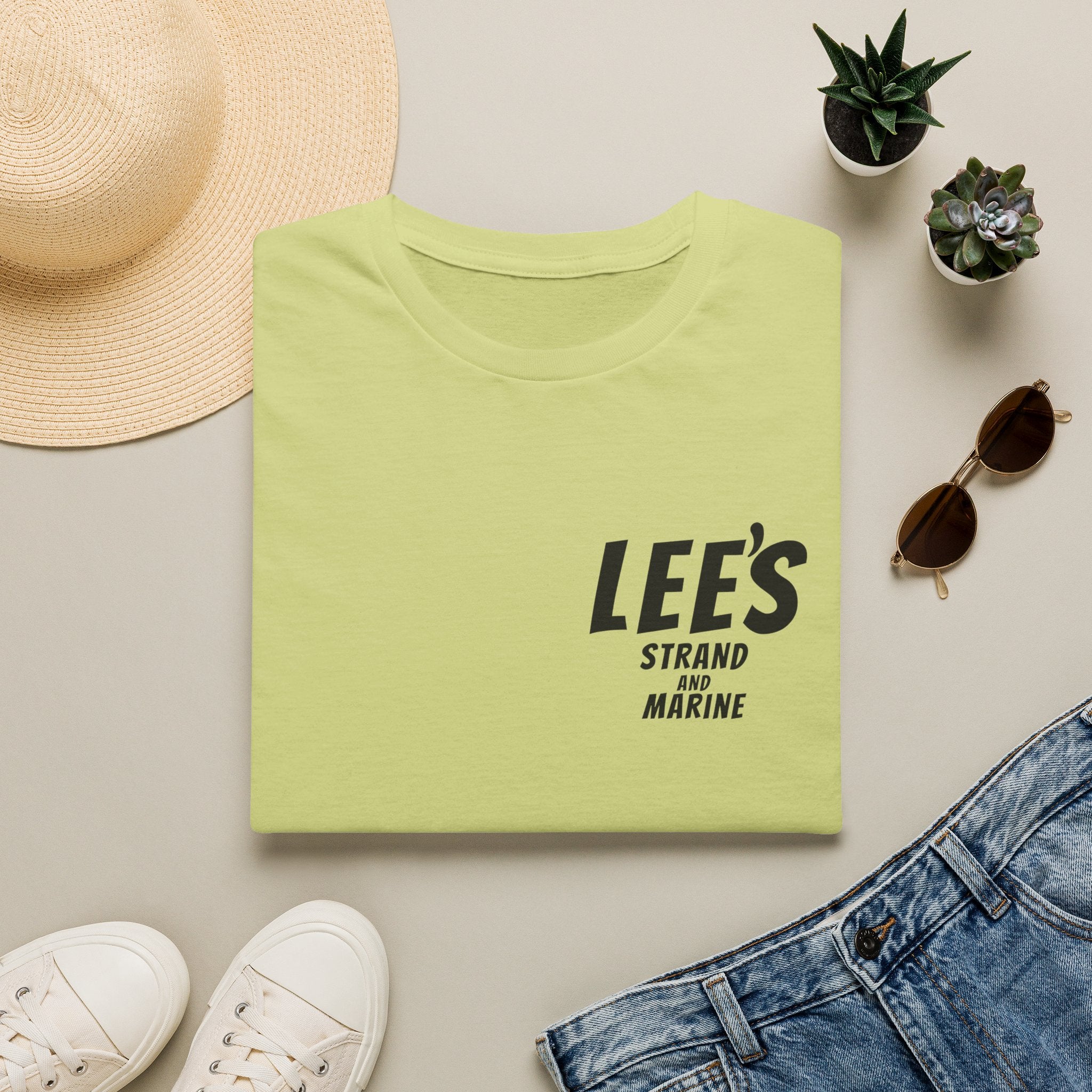Greasy Lee's Manhattan Beach Old School T-Shirt | Marine and Strand Manhattan Beach Vintage Surf Design