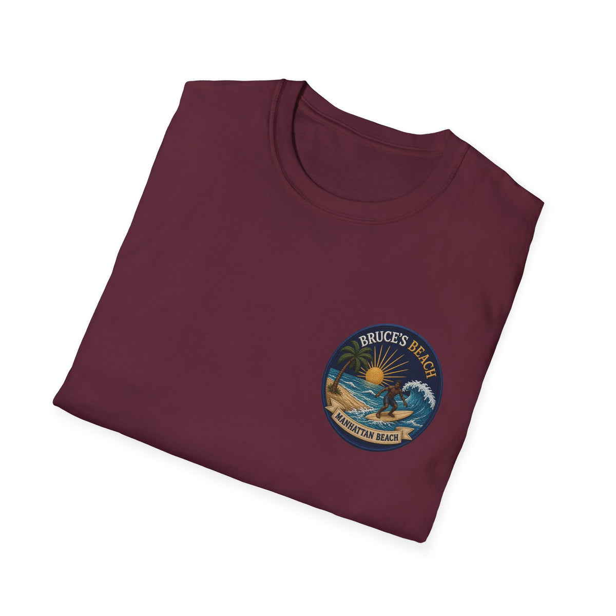 Bruce's Beach Manhattan Beach Surf Patch T-Shirt