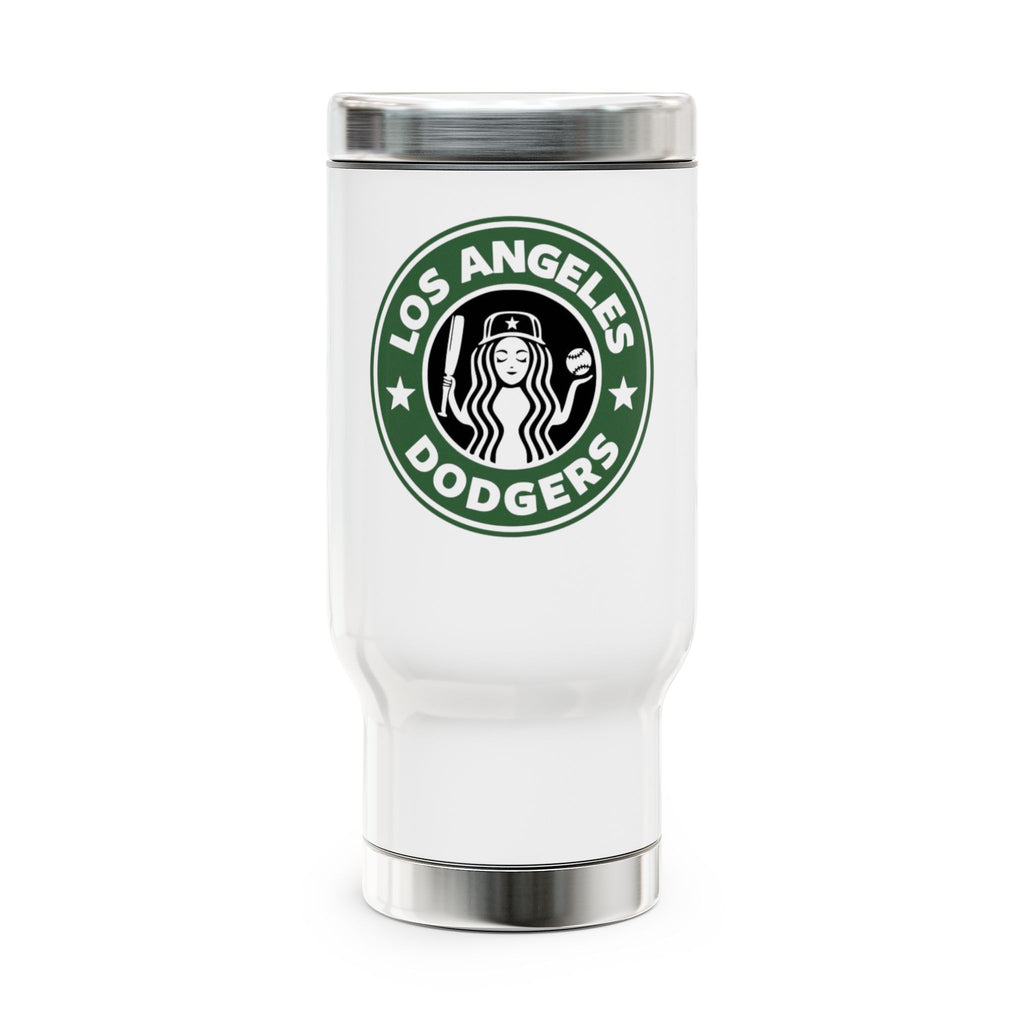 Los Angeles Baseball Stainless Steel Travel Mug with Handle, 14oz