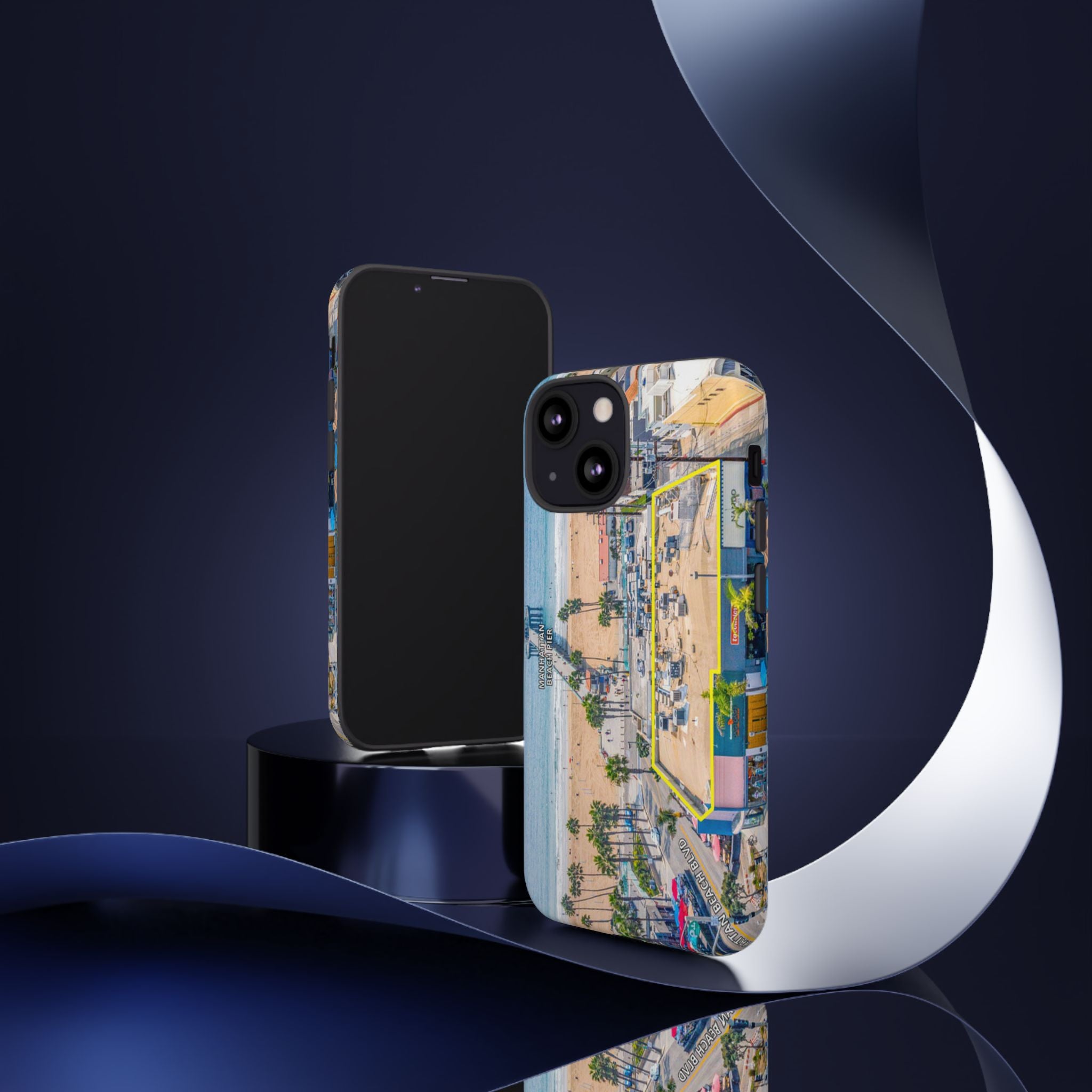 Phone Cases, Manhattan Beach California iPhone Samsung Google Tough Cases, Beach Lovers Gifts, Coastal Accessories, Ocean Phone Covers,