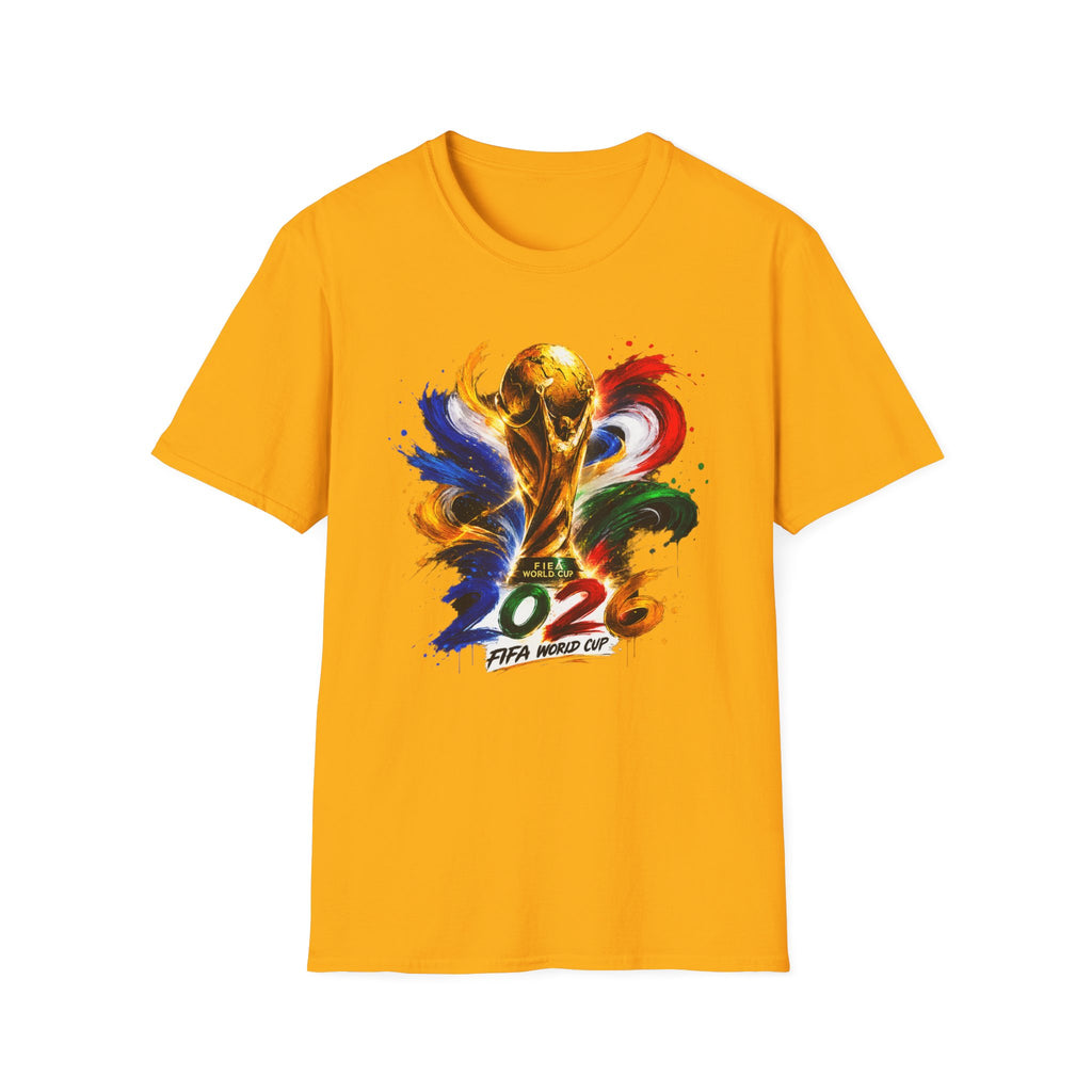 World Cup 2026 T-Shirt — Colorful FIFA Trophy Graphic