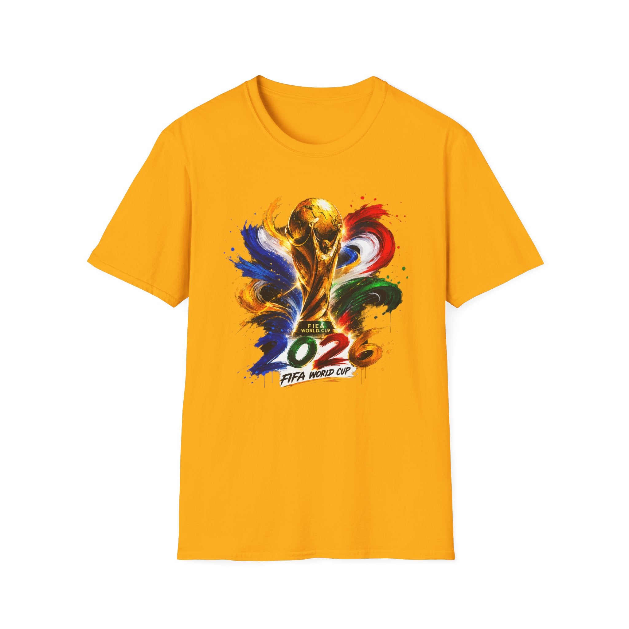 World Cup 2026 T-Shirt — Colorful FIFA Trophy Graphic
