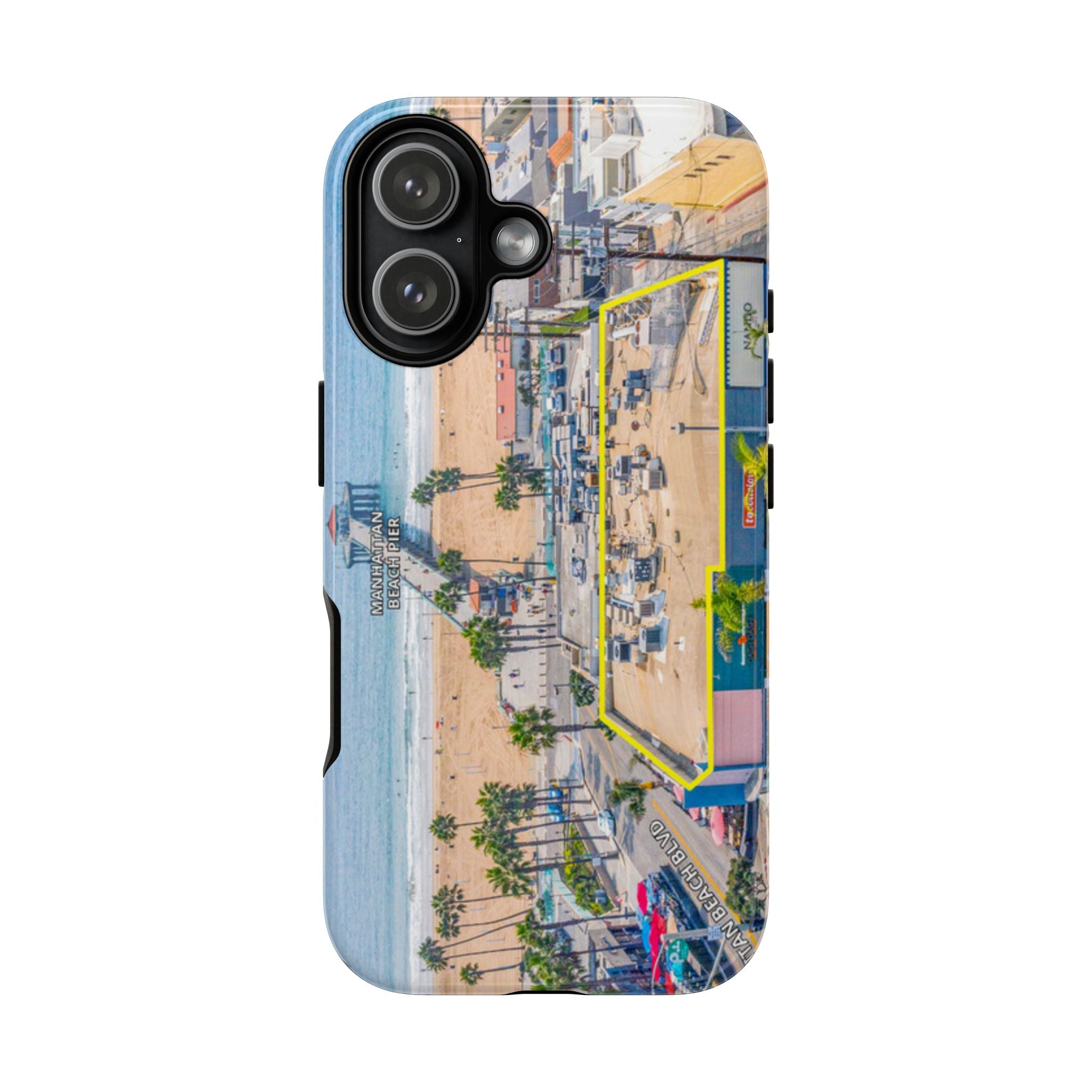 Phone Cases, Manhattan Beach California iPhone Samsung Google Tough Cases, Beach Lovers Gifts, Coastal Accessories, Ocean Phone Covers,