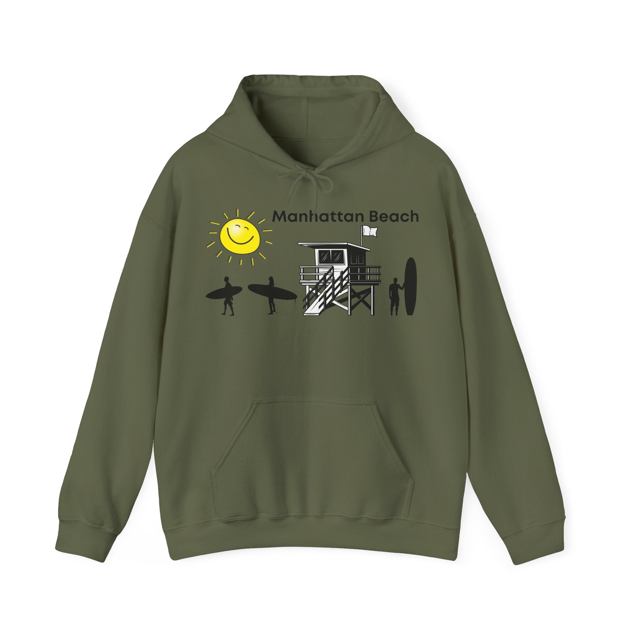 Manhattan Beach California Unisex Heavy Blend™ Hooded Sweatshirt