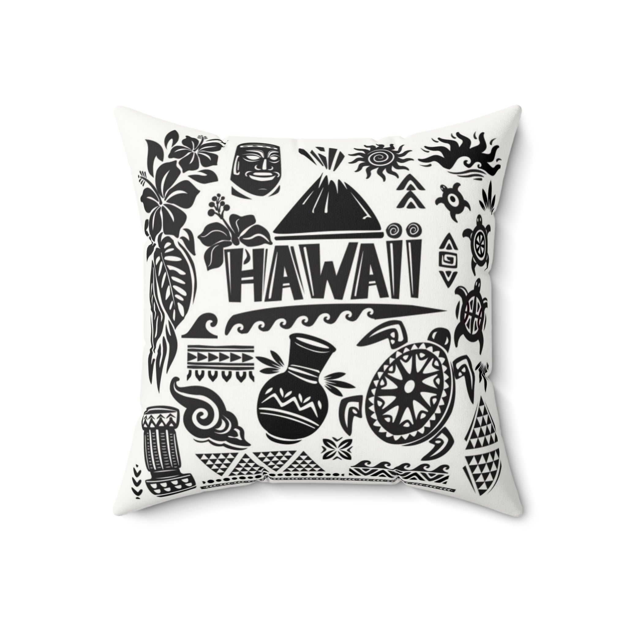 Hawaii Fun Pillow - Faux Suede Square Pillow