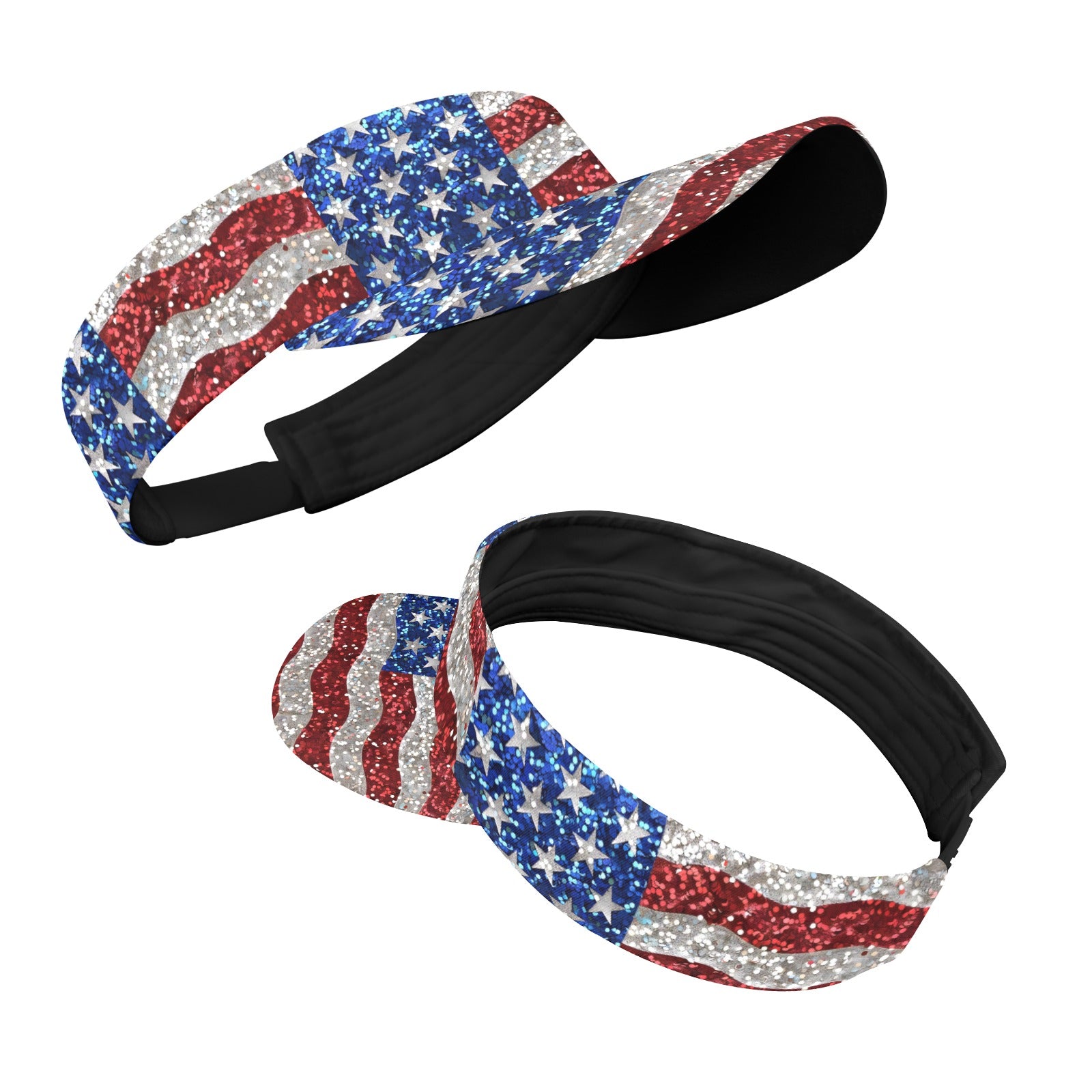 American Flag Style Sports Visor